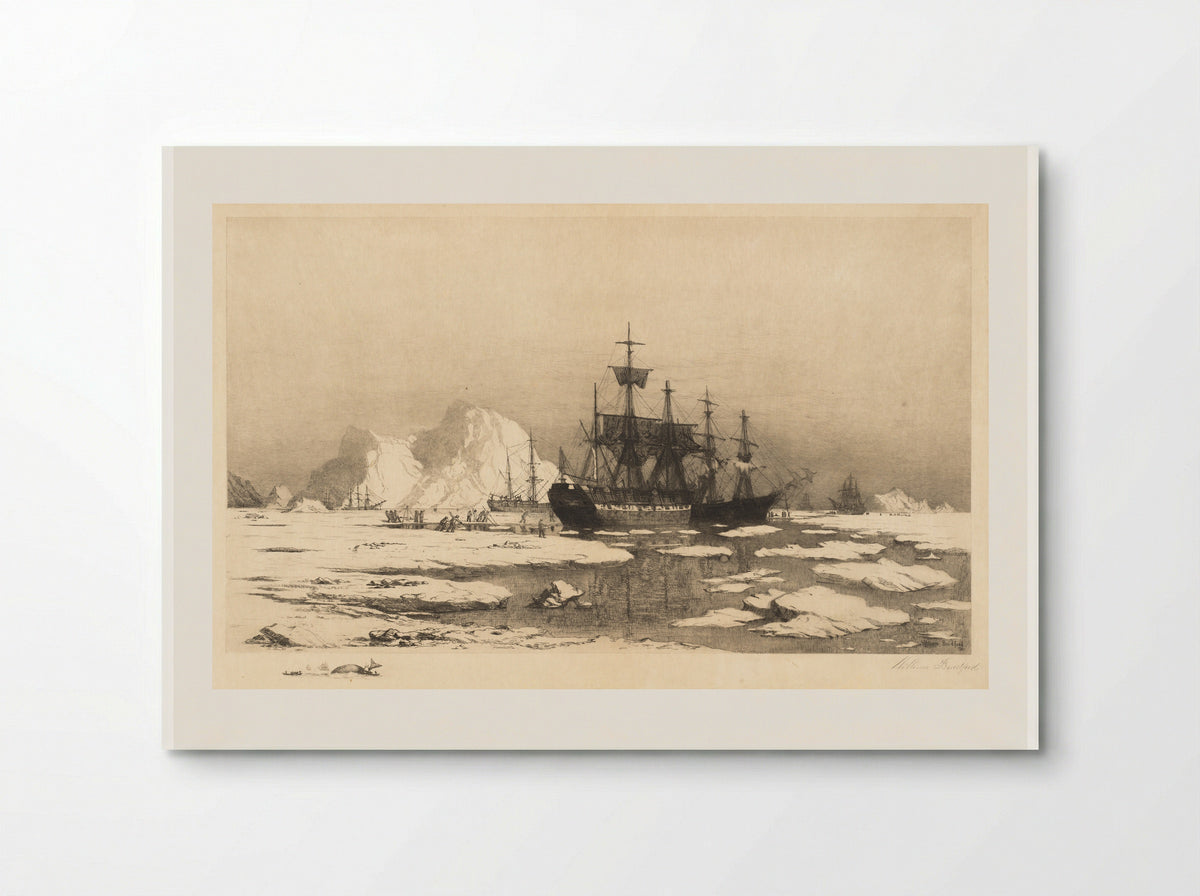 The Ice Floes - William Bradford - Poster