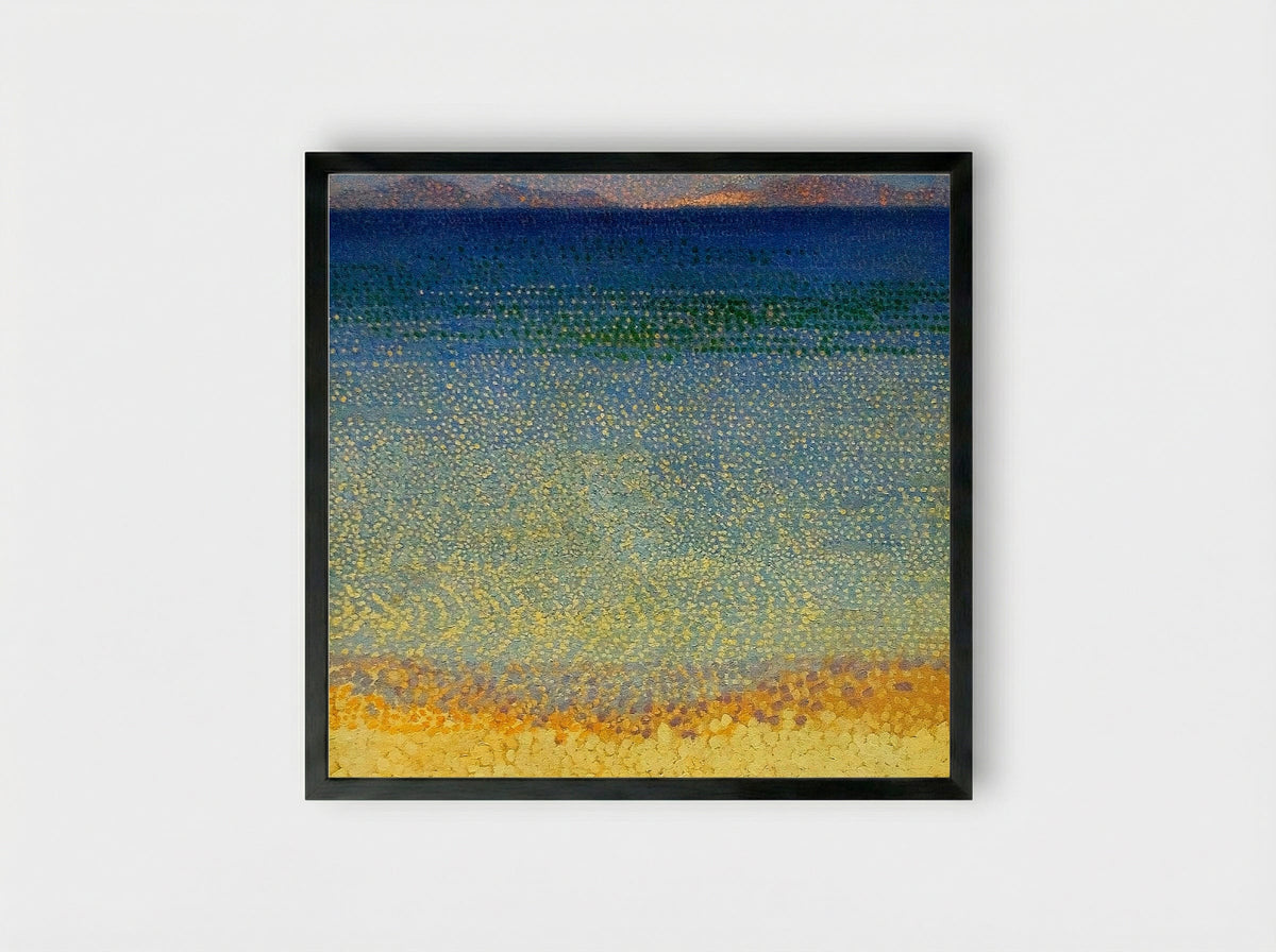 The Iles d'Or (The Iles d'Hyeres, Var) - Henri-Edmond Cross - Framed Print Black