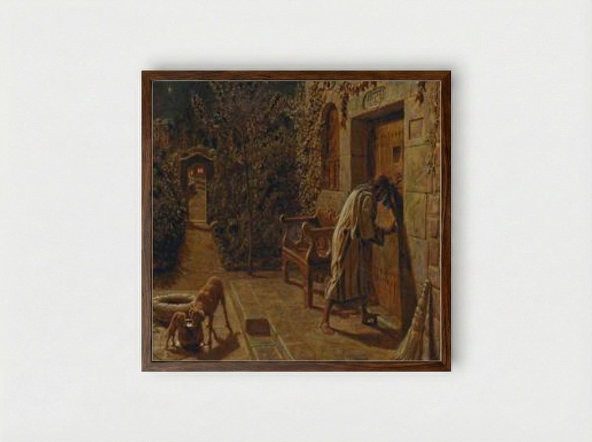 The Importunate Neighbour - William Holman Hunt - Framed Print Dark Wood