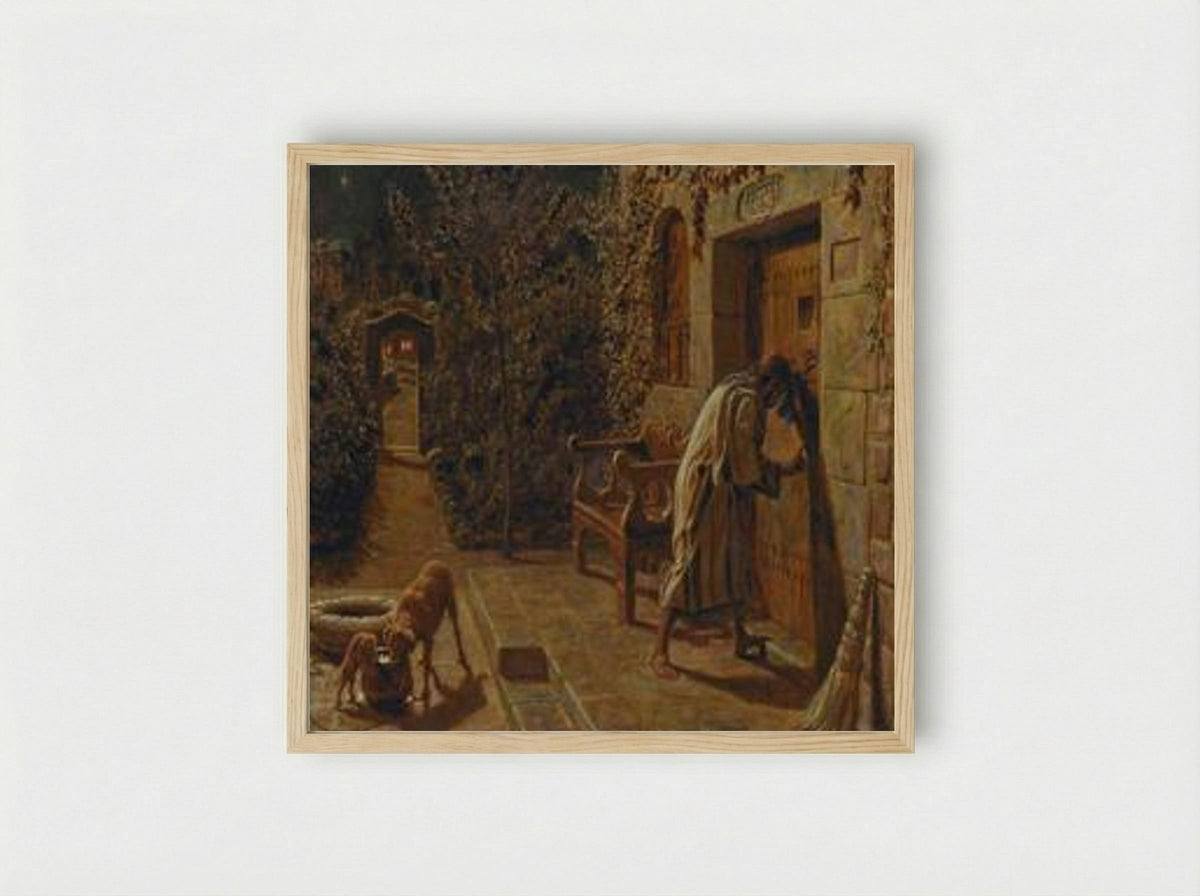 The Importunate Neighbour - William Holman Hunt - Framed Print Wood