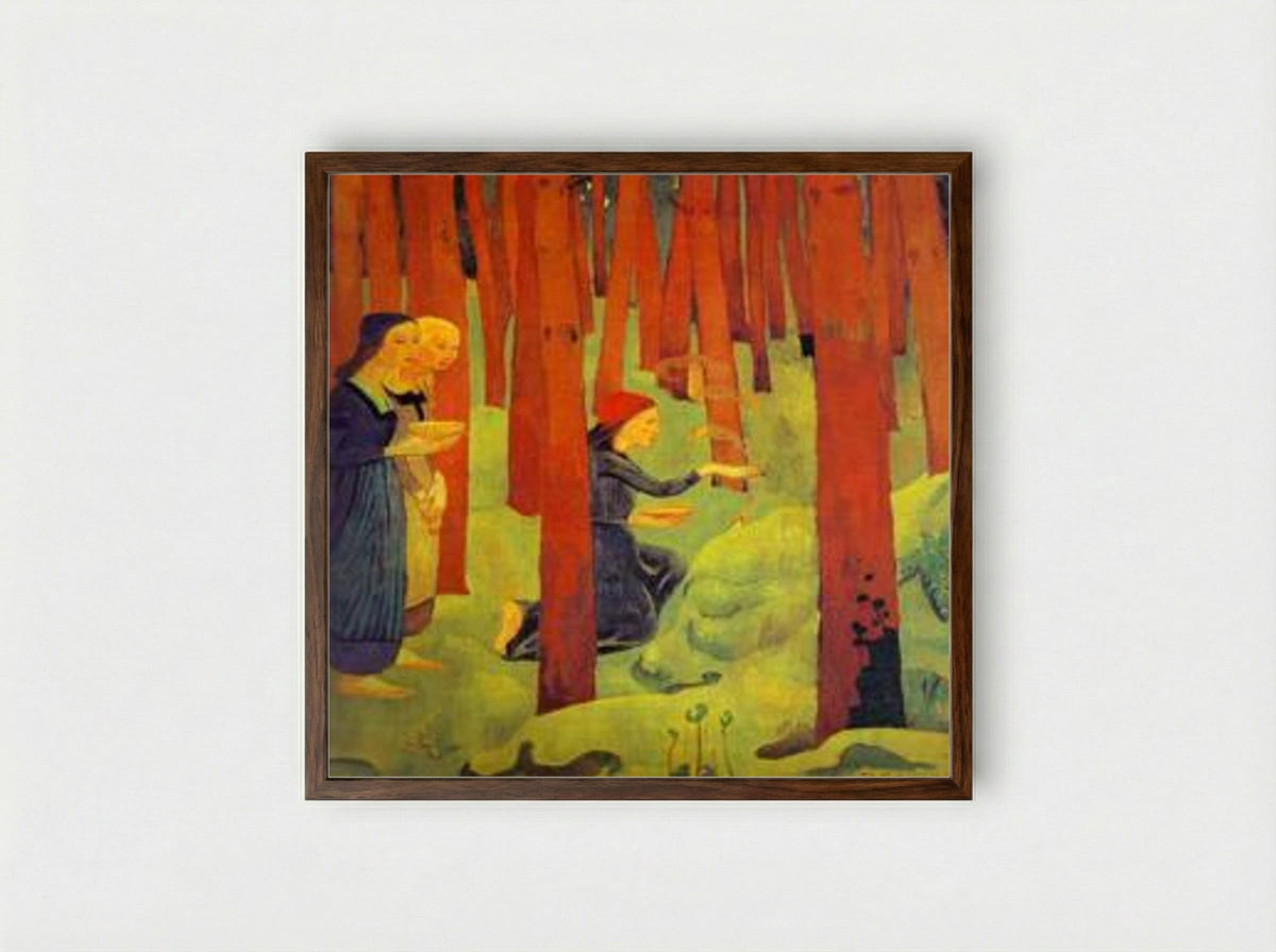 The Incantation (The Holy Wood) - Paul Sérusier - Framed Print Dark Wood