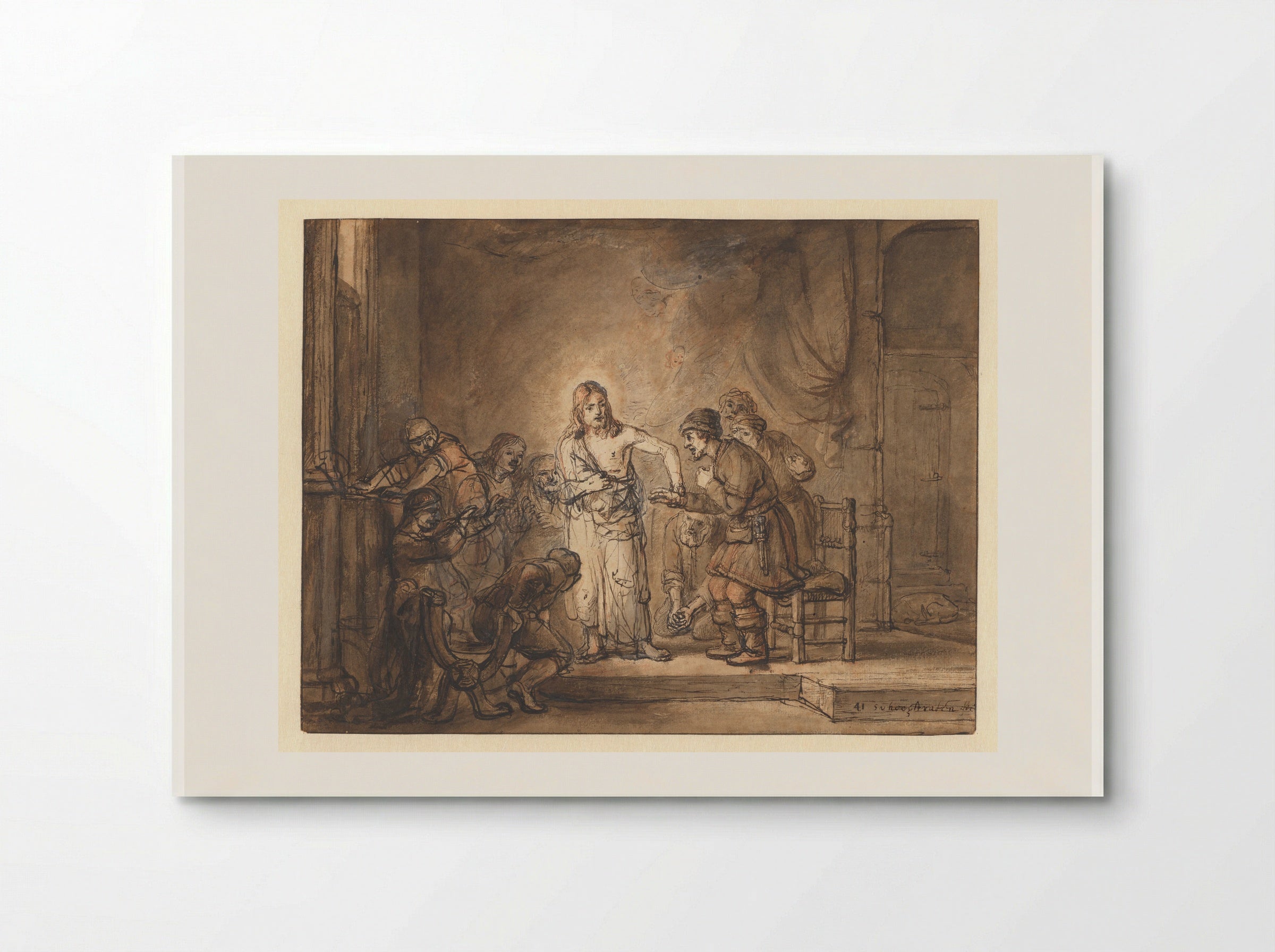The Incredulity of Saint Thomas - Samuel van Hoogstraten - Poster