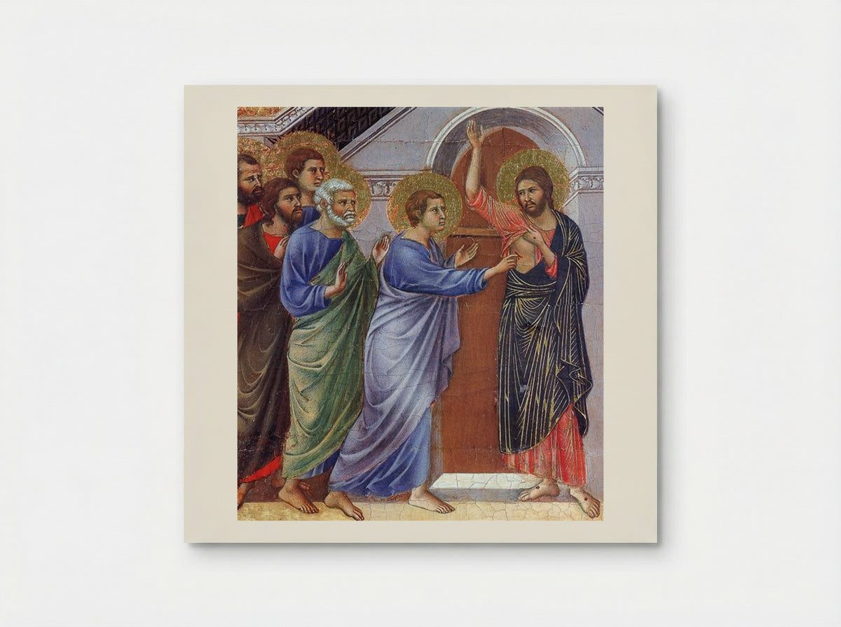 The Incredulity of Saint Thomas - Duccio di Buoninsegna - Poster