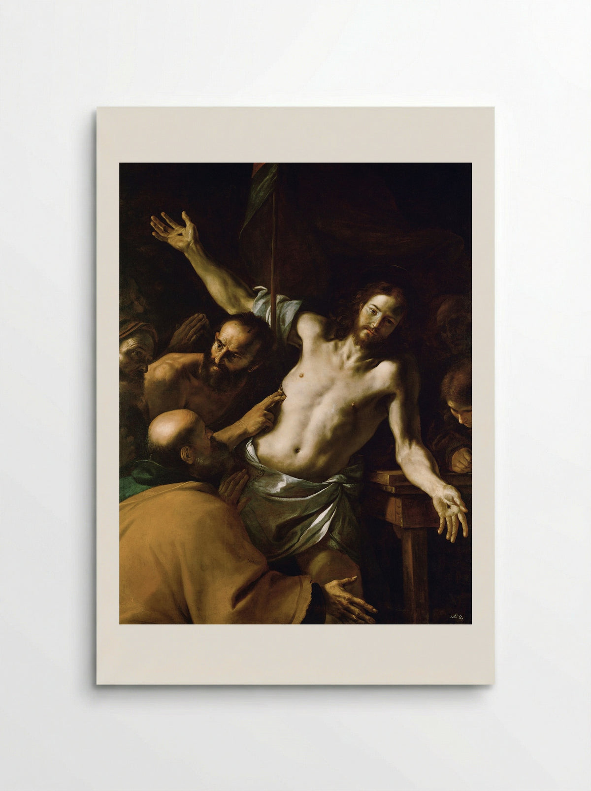 The Incredulity of Saint Thomas - Mattia Preti - Poster