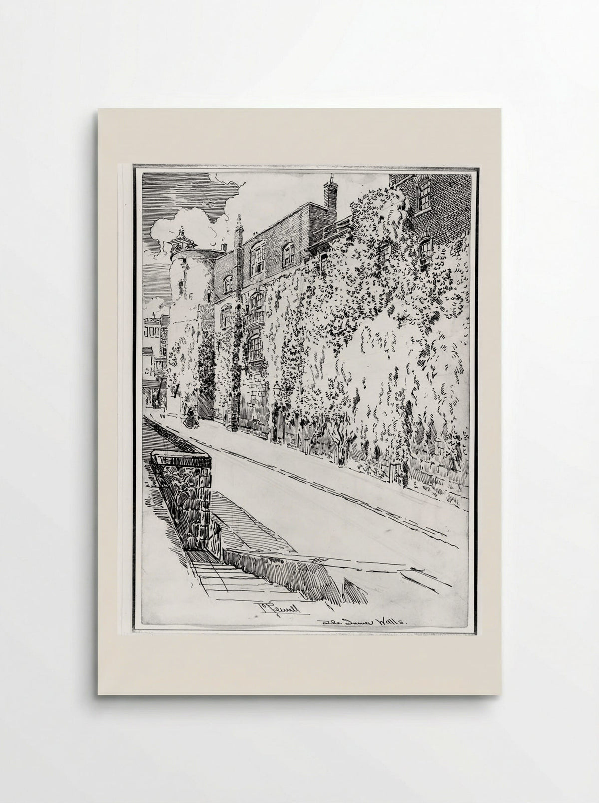 The Inner Walls - Joseph Pennell - Poster