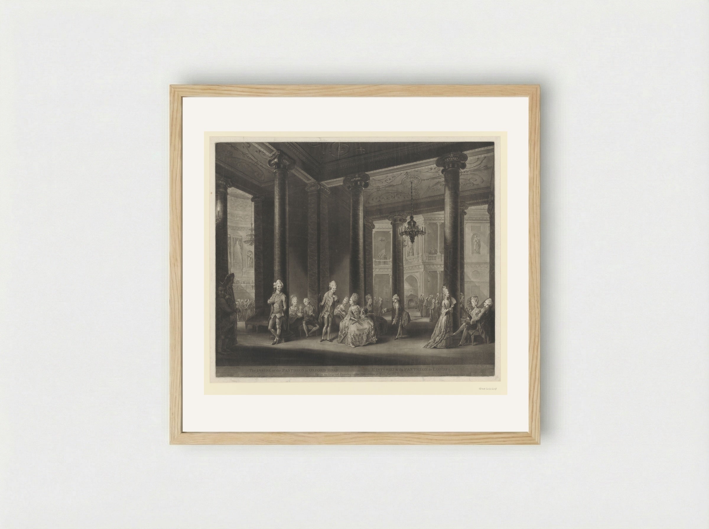 The Inside of the Pantheon in Oxford Road - Richard Earlom - Framed Print Wood
