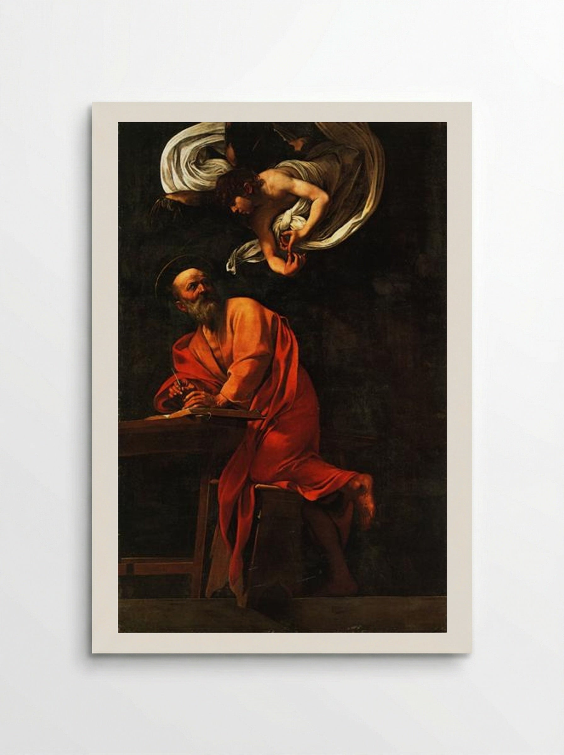 The Inspiration of Saint Matthew - Caravaggio - Poster