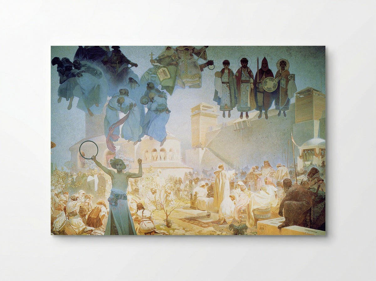 The Introduction of the Slavonic Liturgy - Alphonse Mucha - Poster