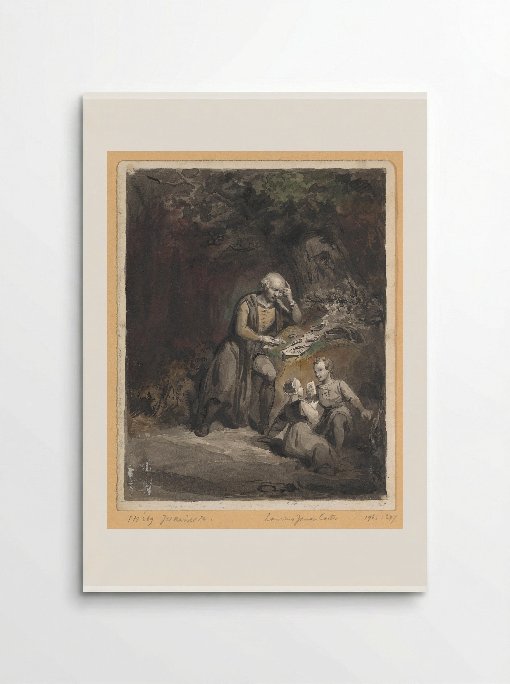 The Invention of Printing by Laurens Janszoon Coster in Haarlem - Johann Wilhelm Kaiser - Poster