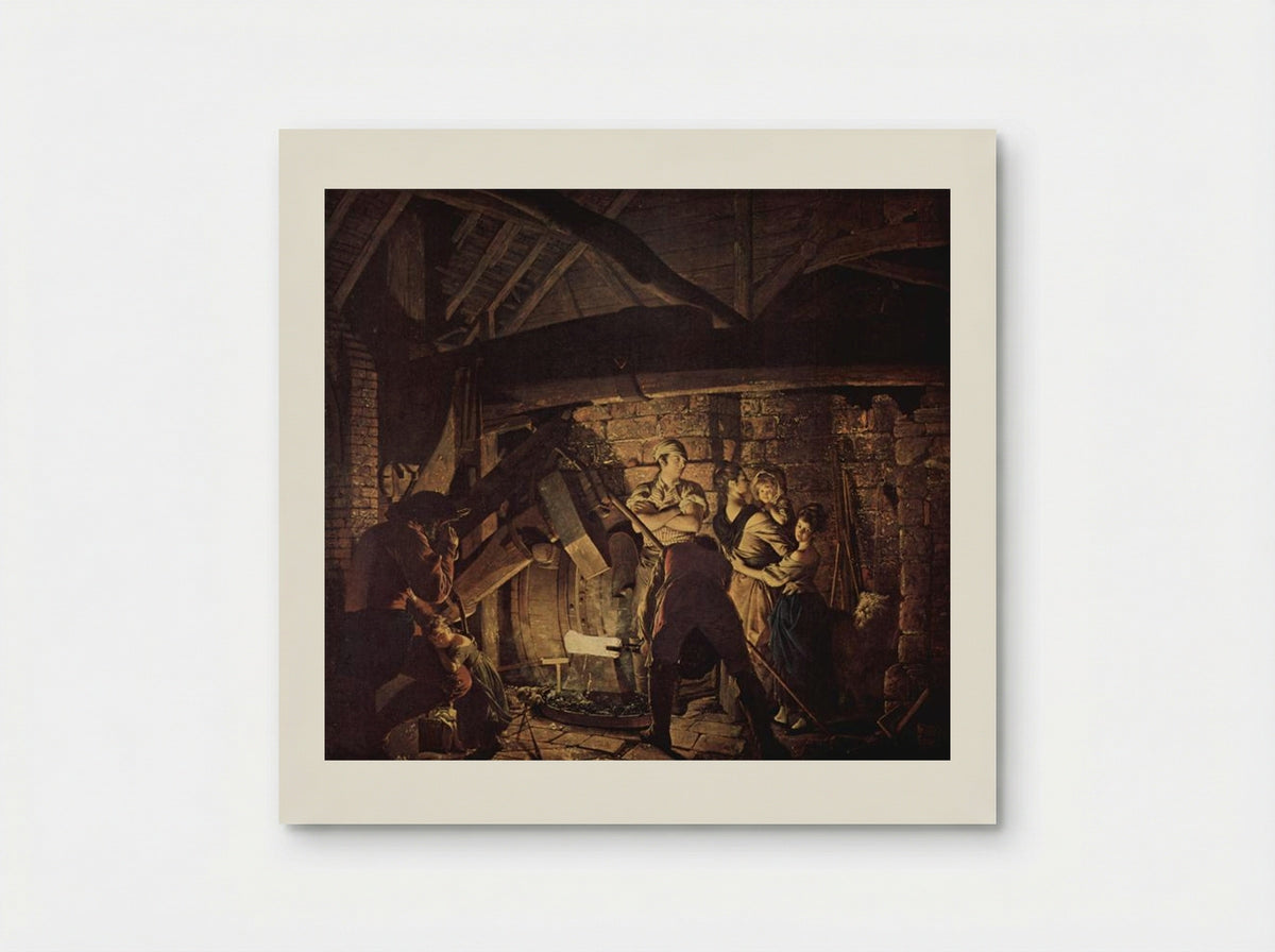 The Iron Forge - Joseph Wright of Derby - Poster