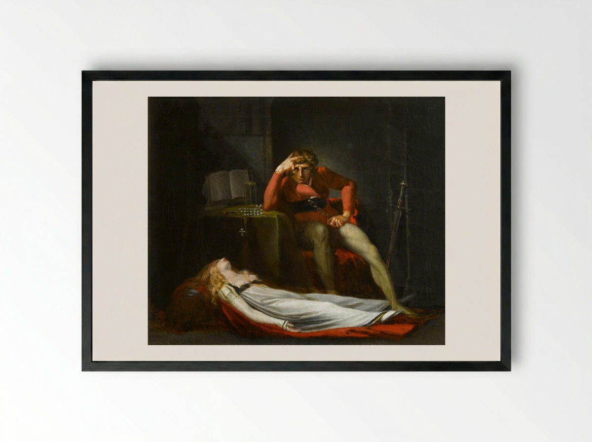 The Italian Count - Henry Fuseli - Framed Print Black