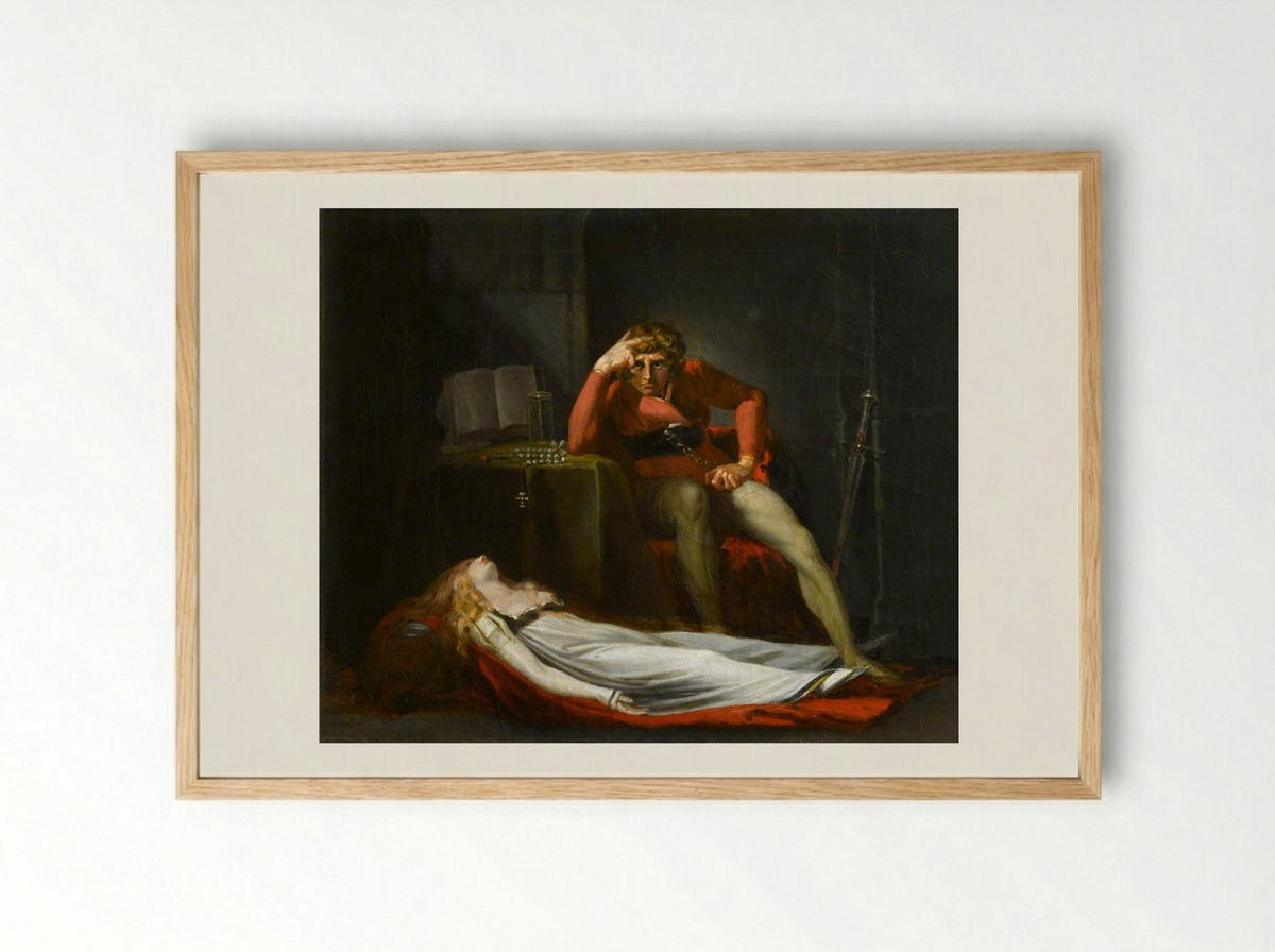 The Italian Count - Henry Fuseli - Framed Print Wood