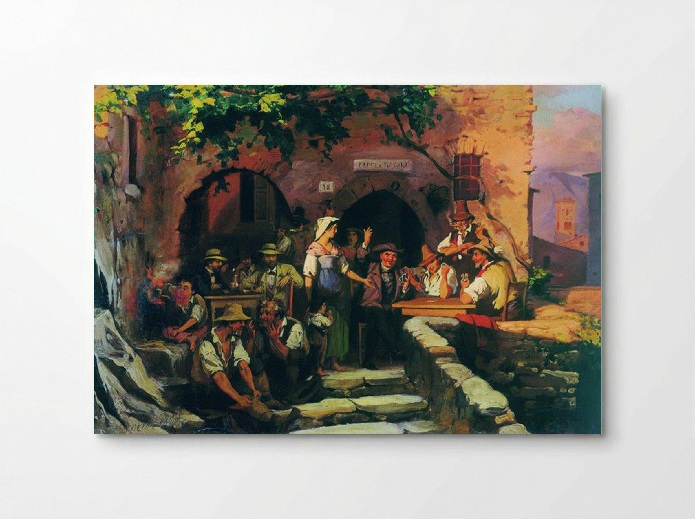 The Italian Tavern - Fyodor Bronnikov - Poster