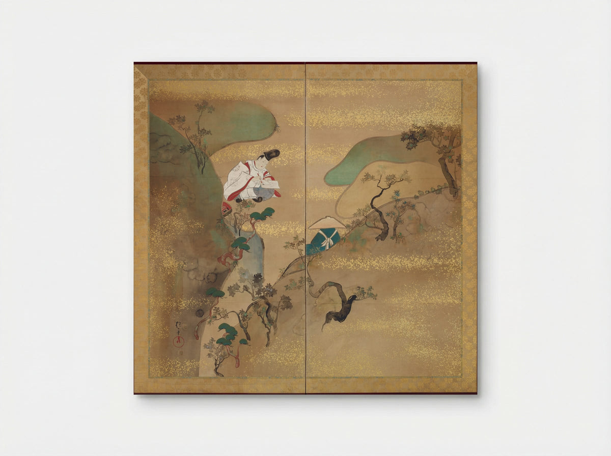 The Ivy Way through Mount Utsu (Utsuyama) - Sakai Hōitsu - Poster