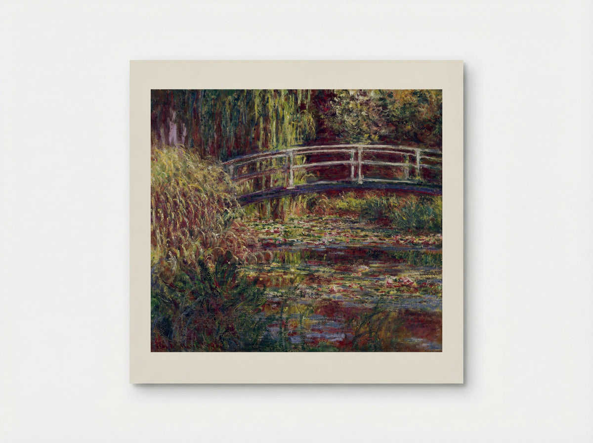The Japanese Bridge (The Water-Lily Pond, Symphony in Rose) - Claude Monet - Poster