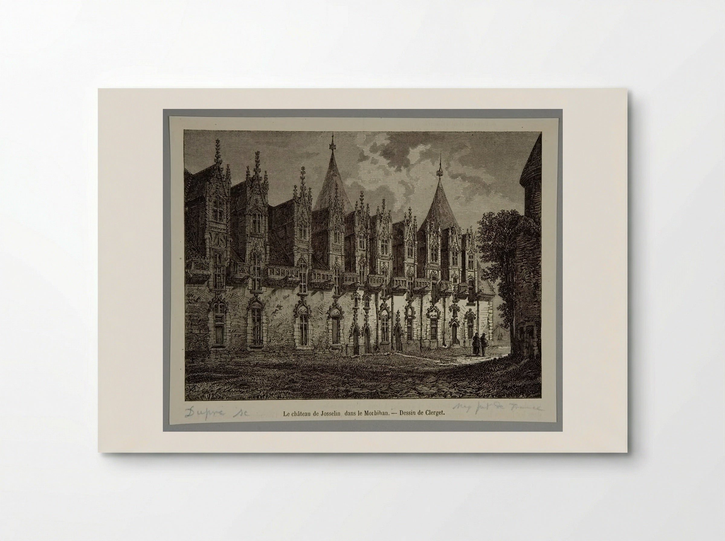 The Josselin Castle, in the Morbihan - Jules Dupré - Poster