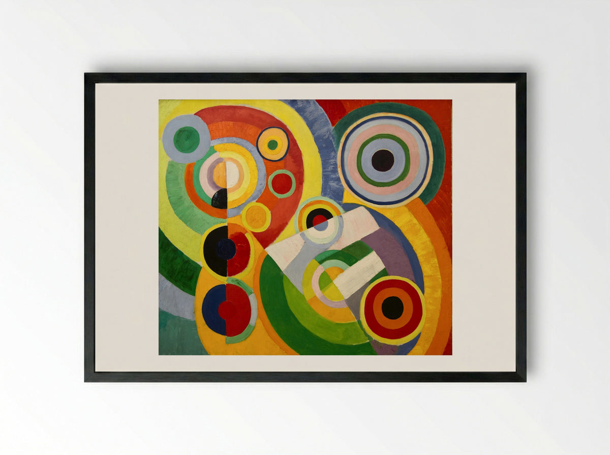 The Joy of Life - Robert Delaunay - Framed Print Black