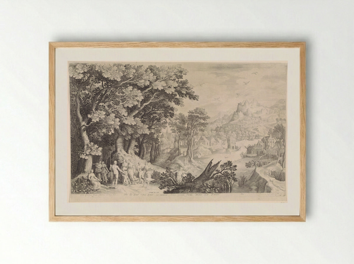 The Judgement of Paris - Fine Art Print - Framed Print Wood