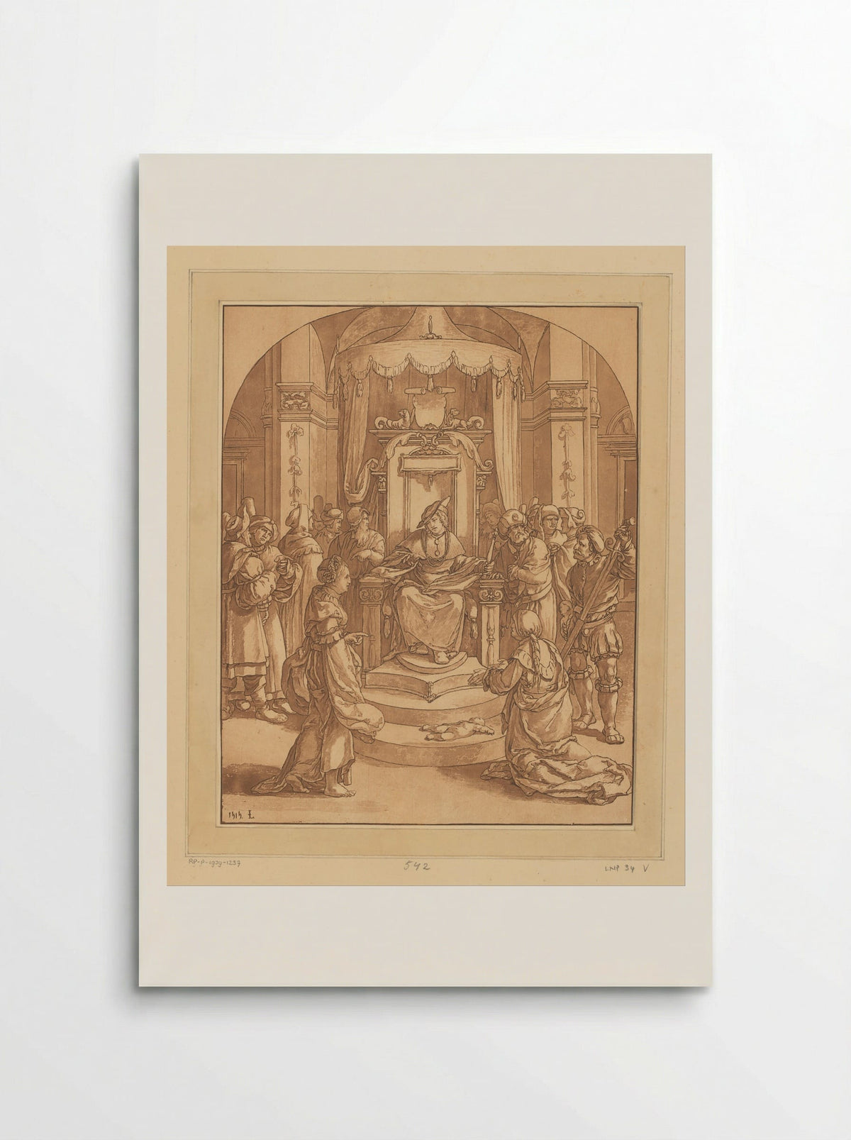 The Judgement of Solomon - Cornelis Brouwer - Poster