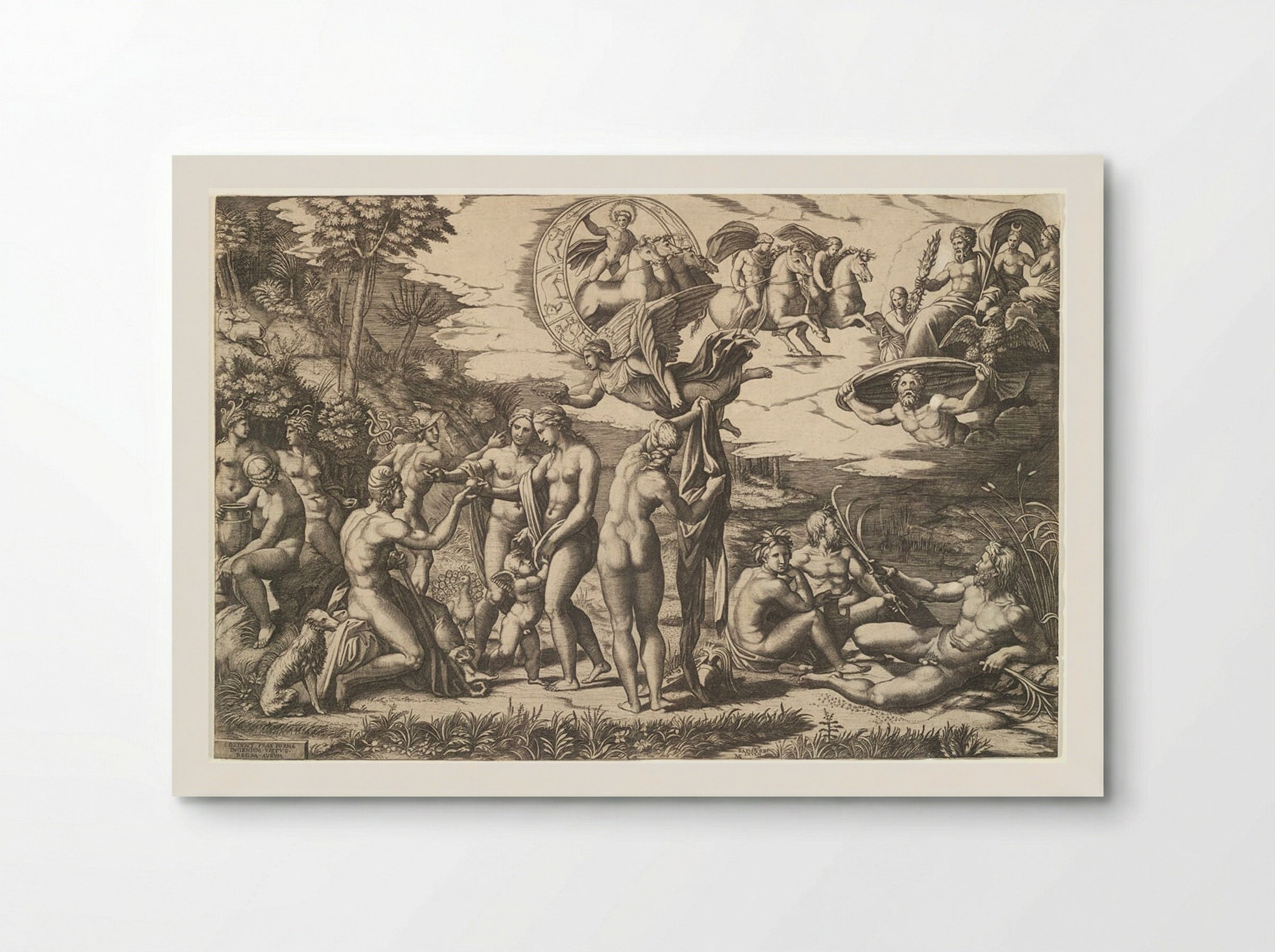 The Judgment of Paris - Marcantonio Raimondi - Poster