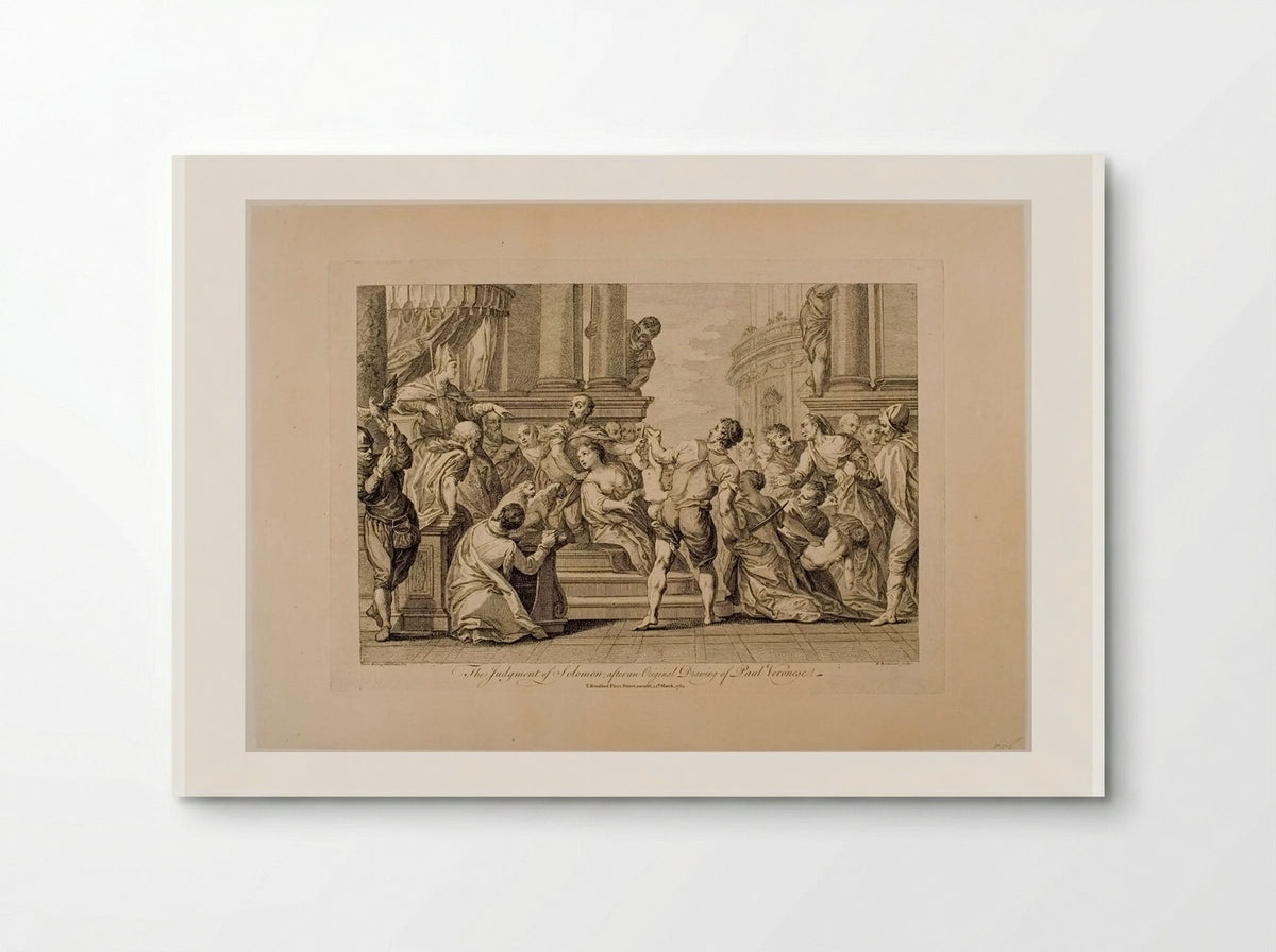 The Judgment of Solomon - Francesco Bartolozzi - Poster