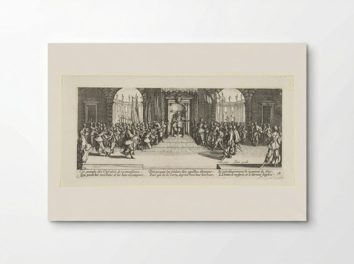 The King Distributing Awards - Jacques Callot - Poster
