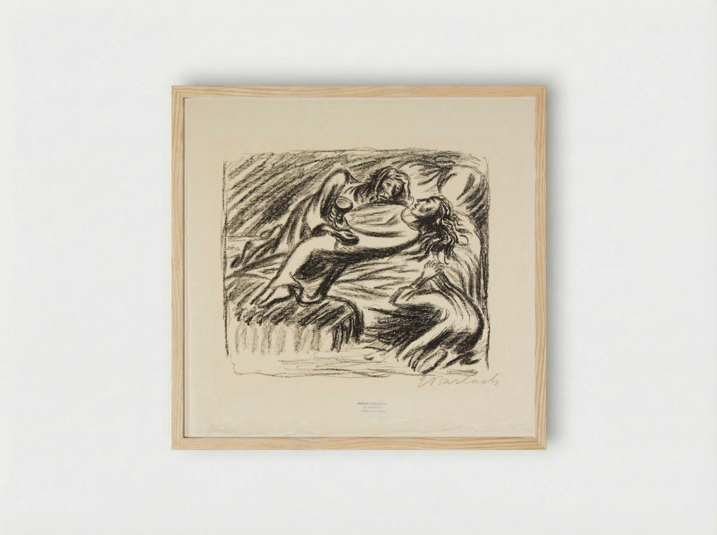 The King in Thule 1 - Ernst Barlach - Framed Print Wood