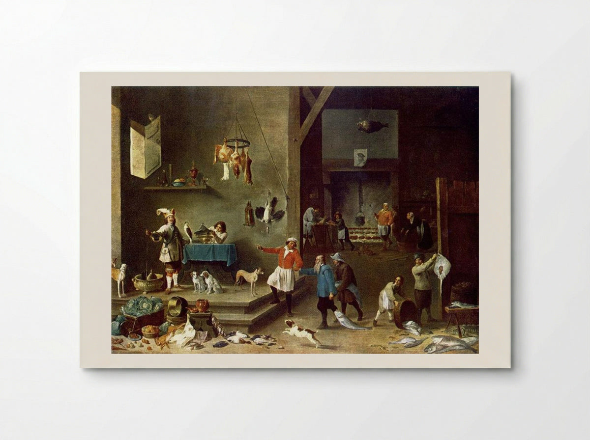 The Kitchen - David Teniers the Younger - Poster