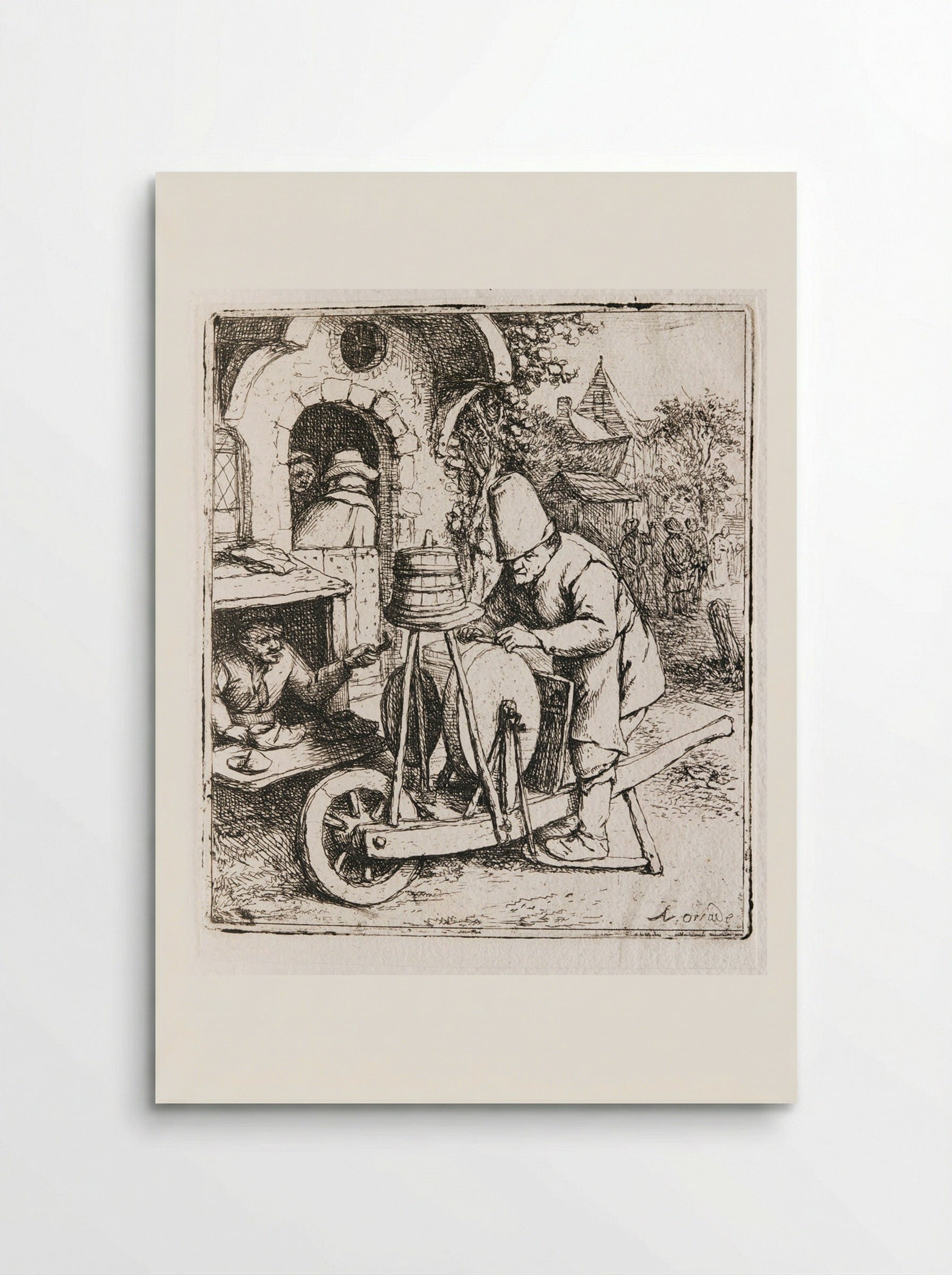 The Knifegrinder - Adriaen van Ostade - Poster