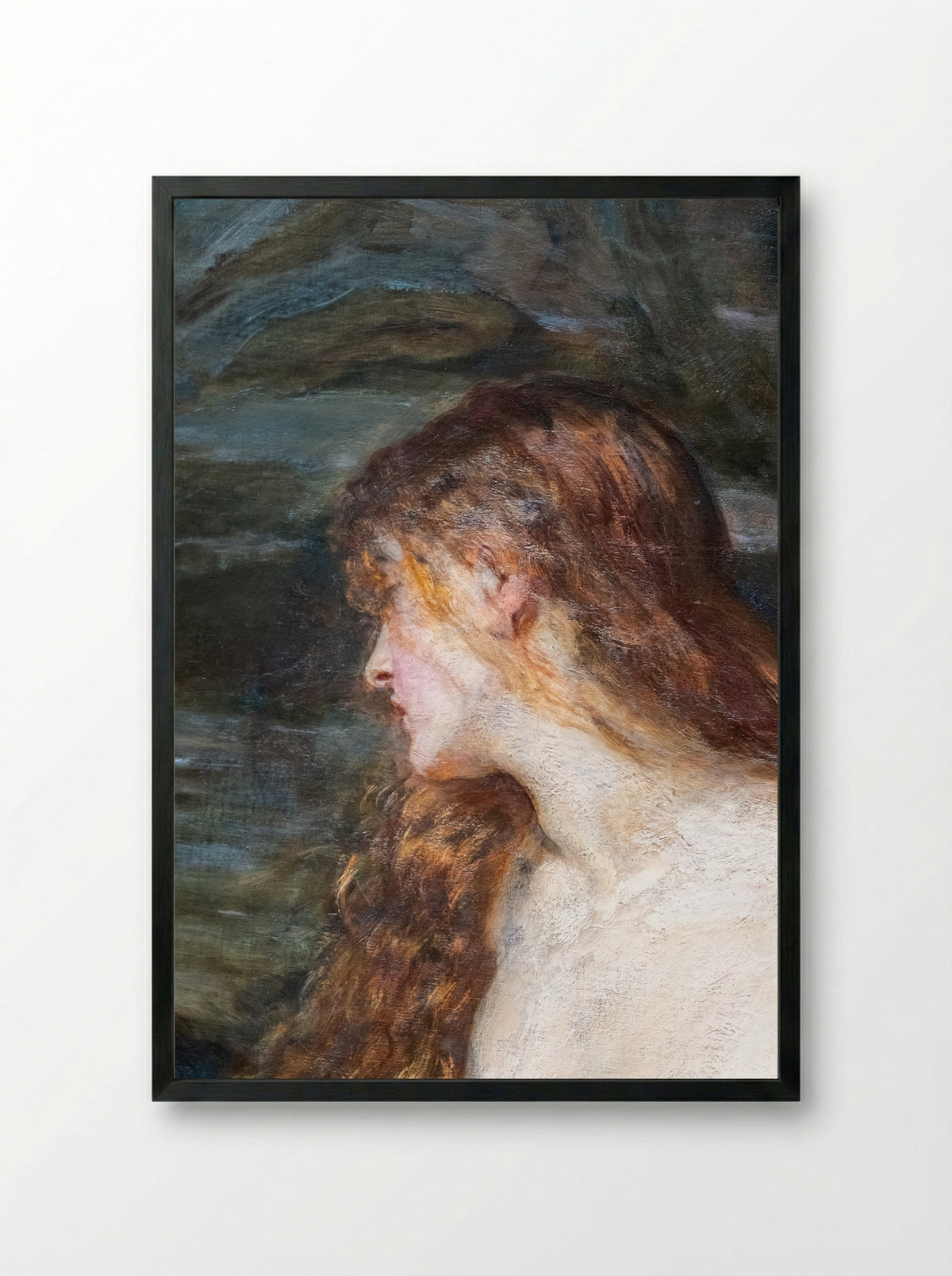 The Knight Errant - John Everett Millais - Framed Print Black