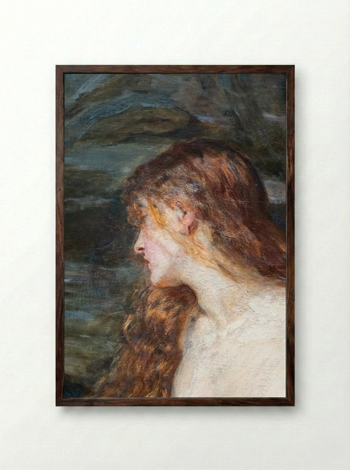The Knight Errant - John Everett Millais - Framed Print Dark Wood