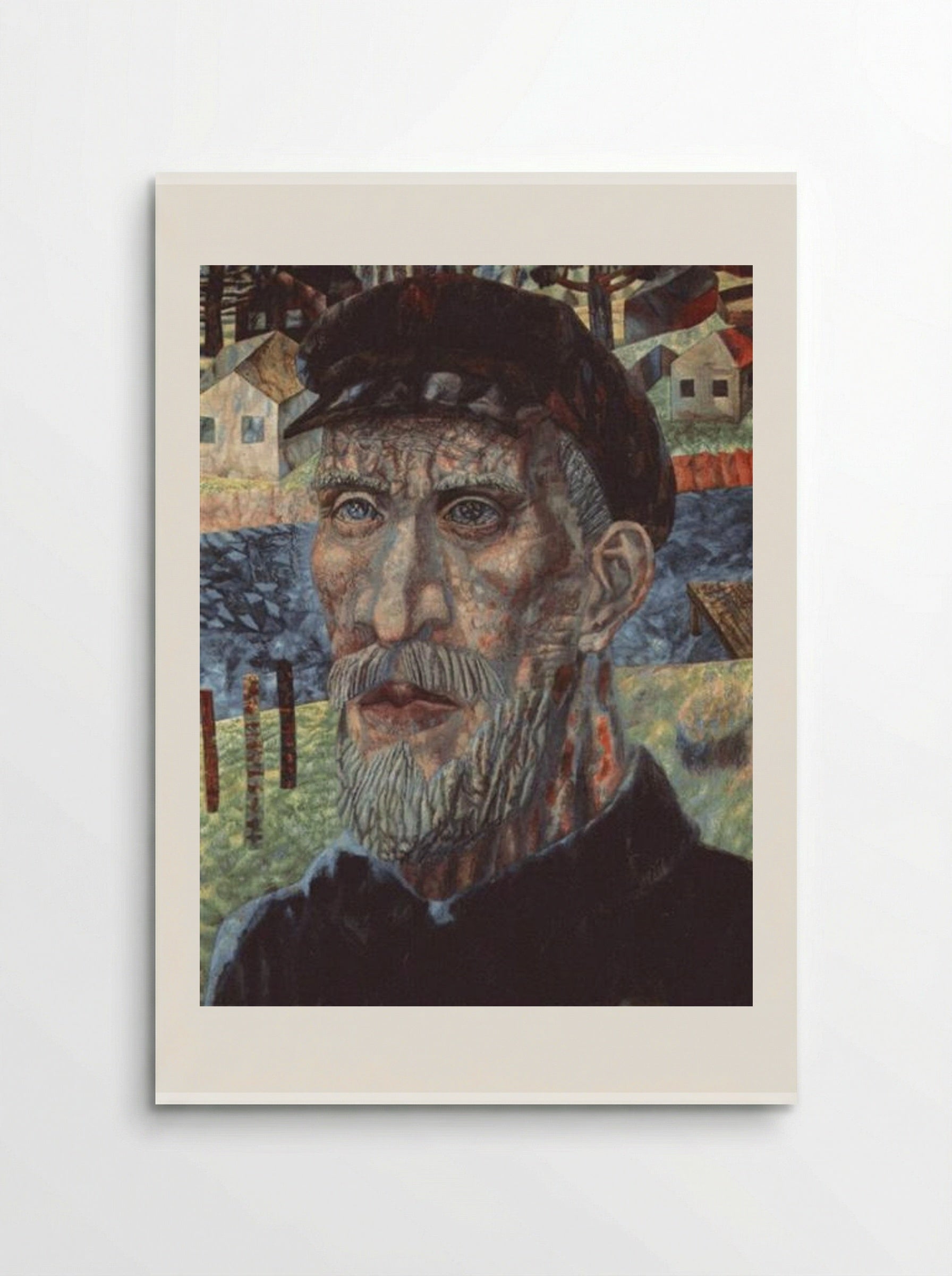 The Kolkhoznik (Member of a Collective Farm) - Pavel Filonov - Poster