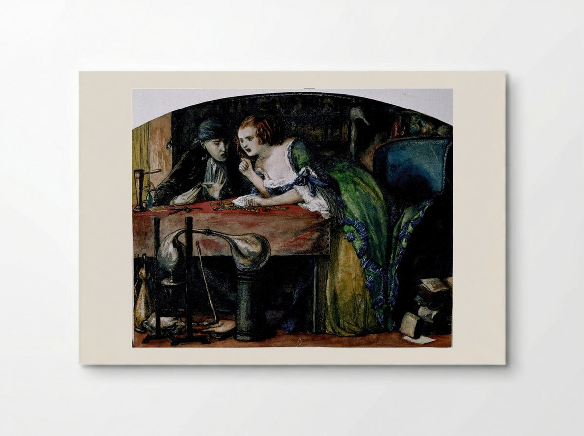 The Laboratory - Dante Gabriel Rossetti - Poster