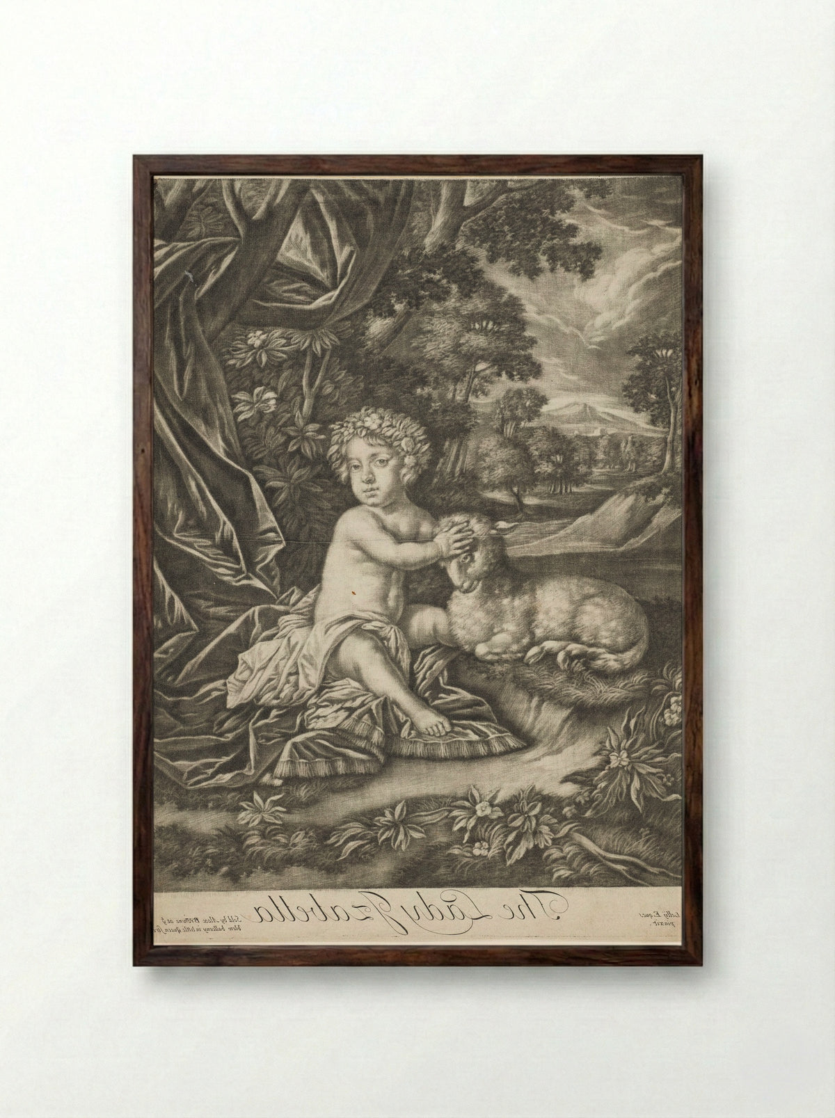 The Lady Isabella - Alexander Browne - Framed Print Dark Wood