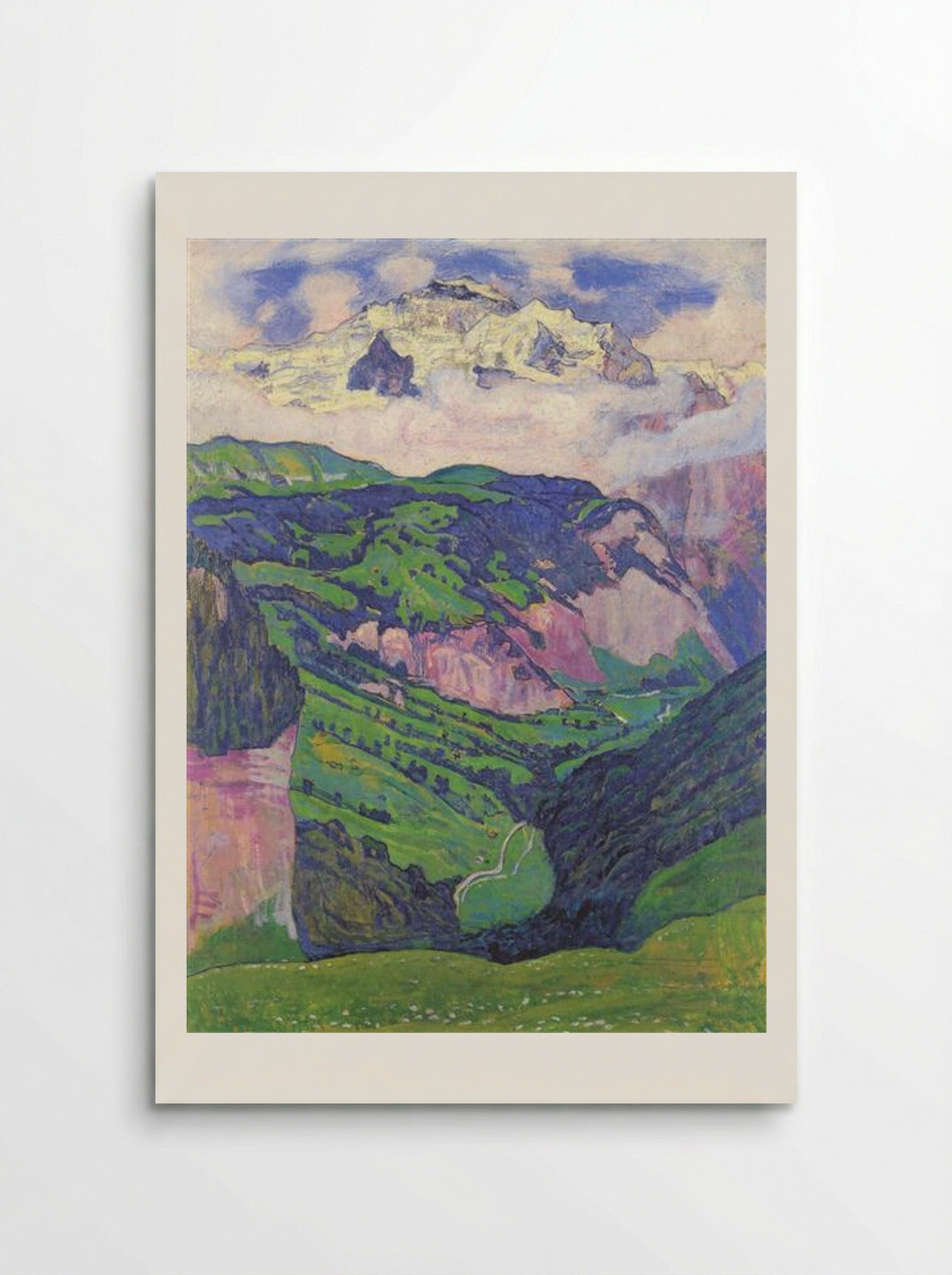 The Lady of the Isenfluh - Ferdinand Hodler - Poster