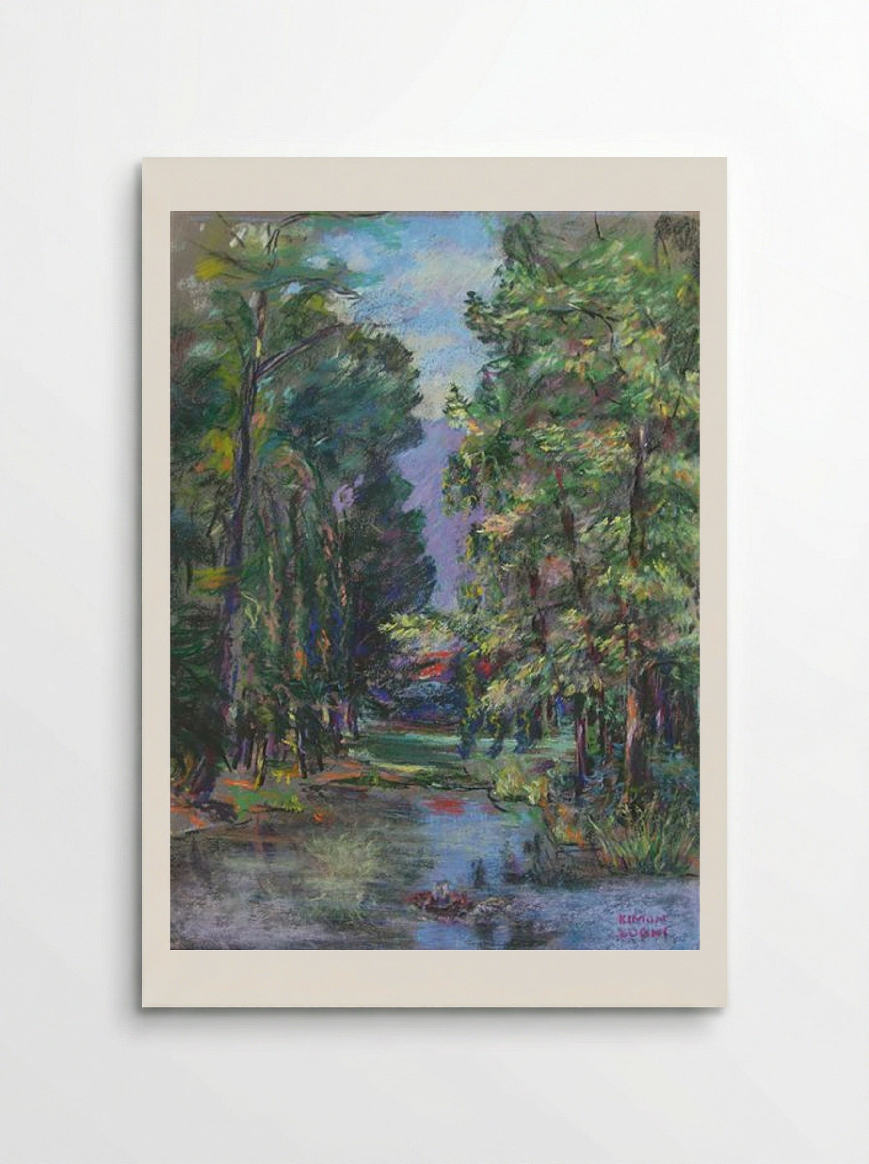 The Lake in the Forest - Kimon Loghi - Poster
