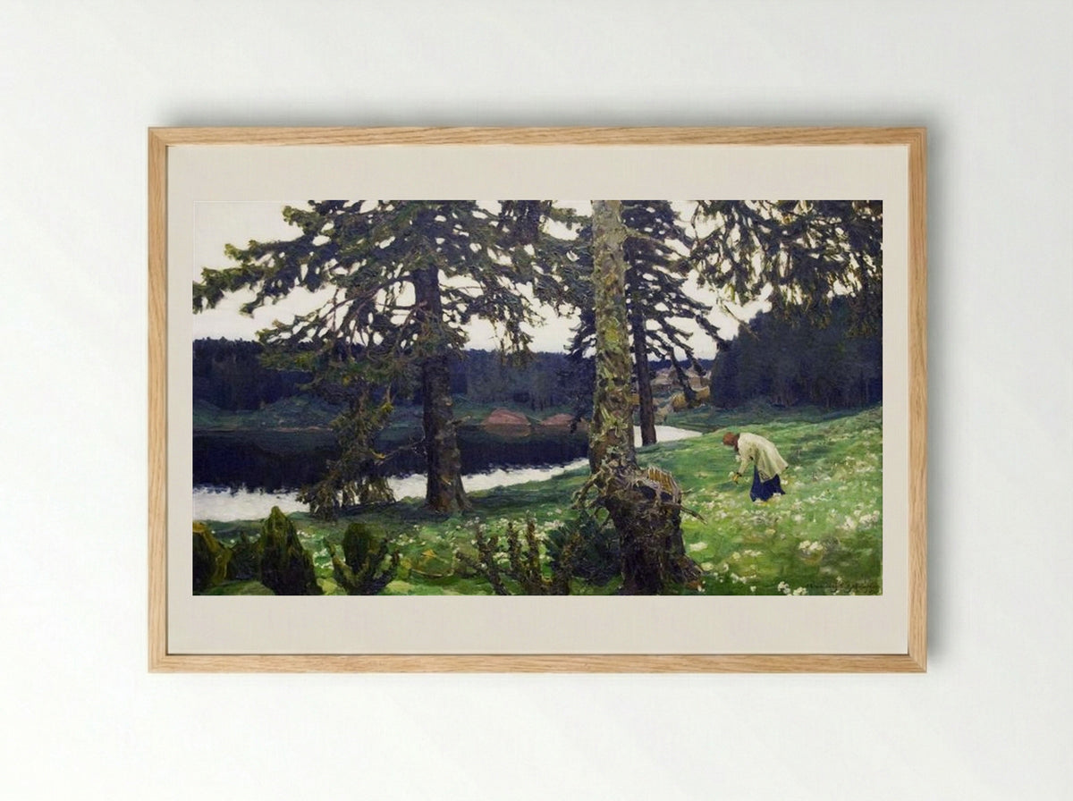 The Lake - Viktor Vasnetsov - Framed Print Wood