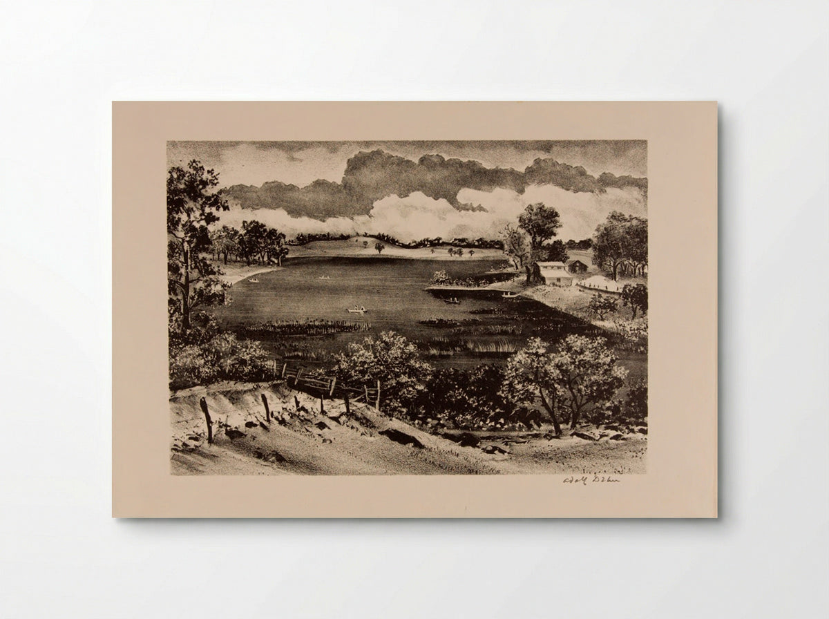 The Lake - Adolph Dehn - Poster