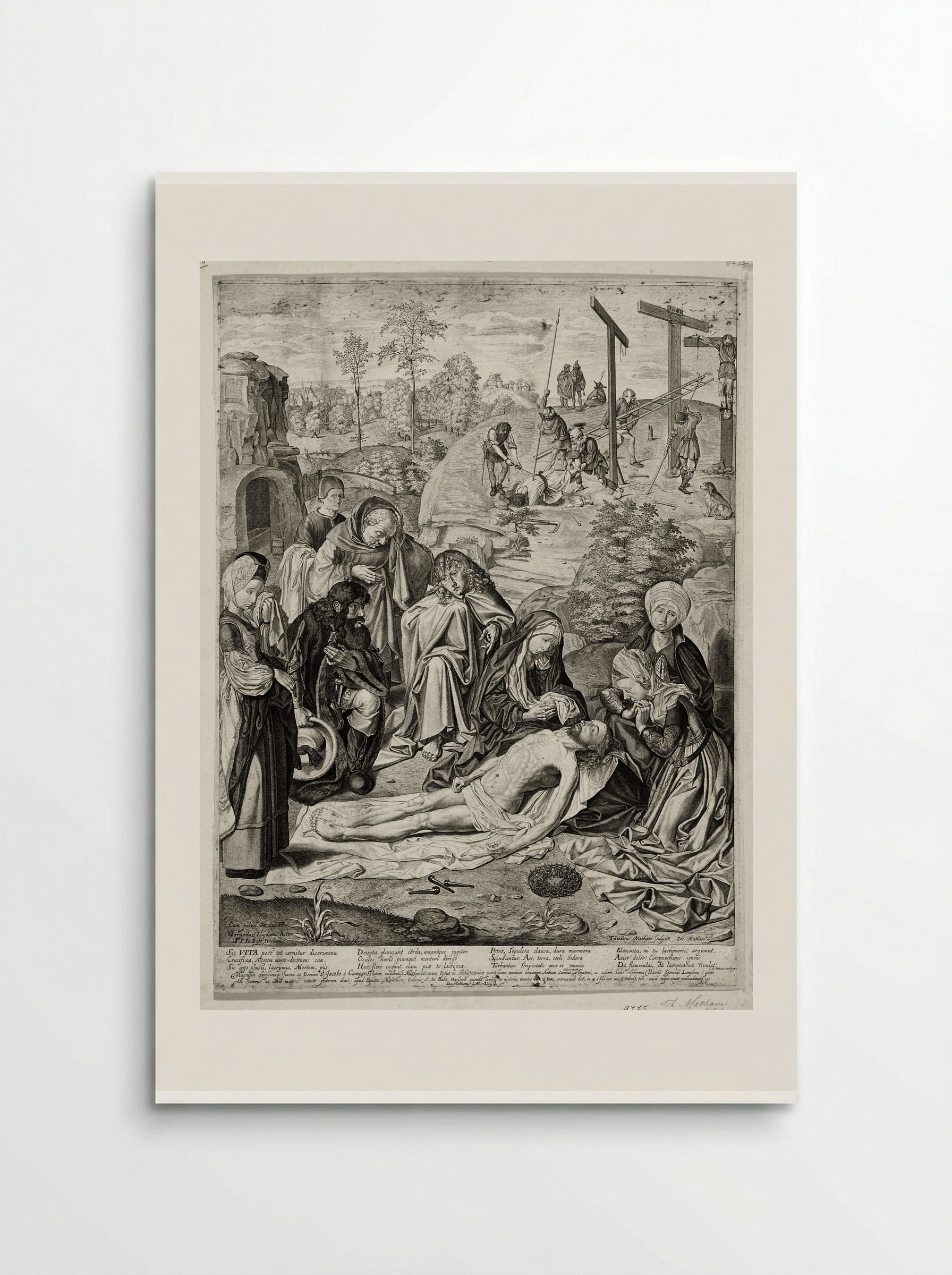 The Lamentation of Christ - Theodor Matham - Poster