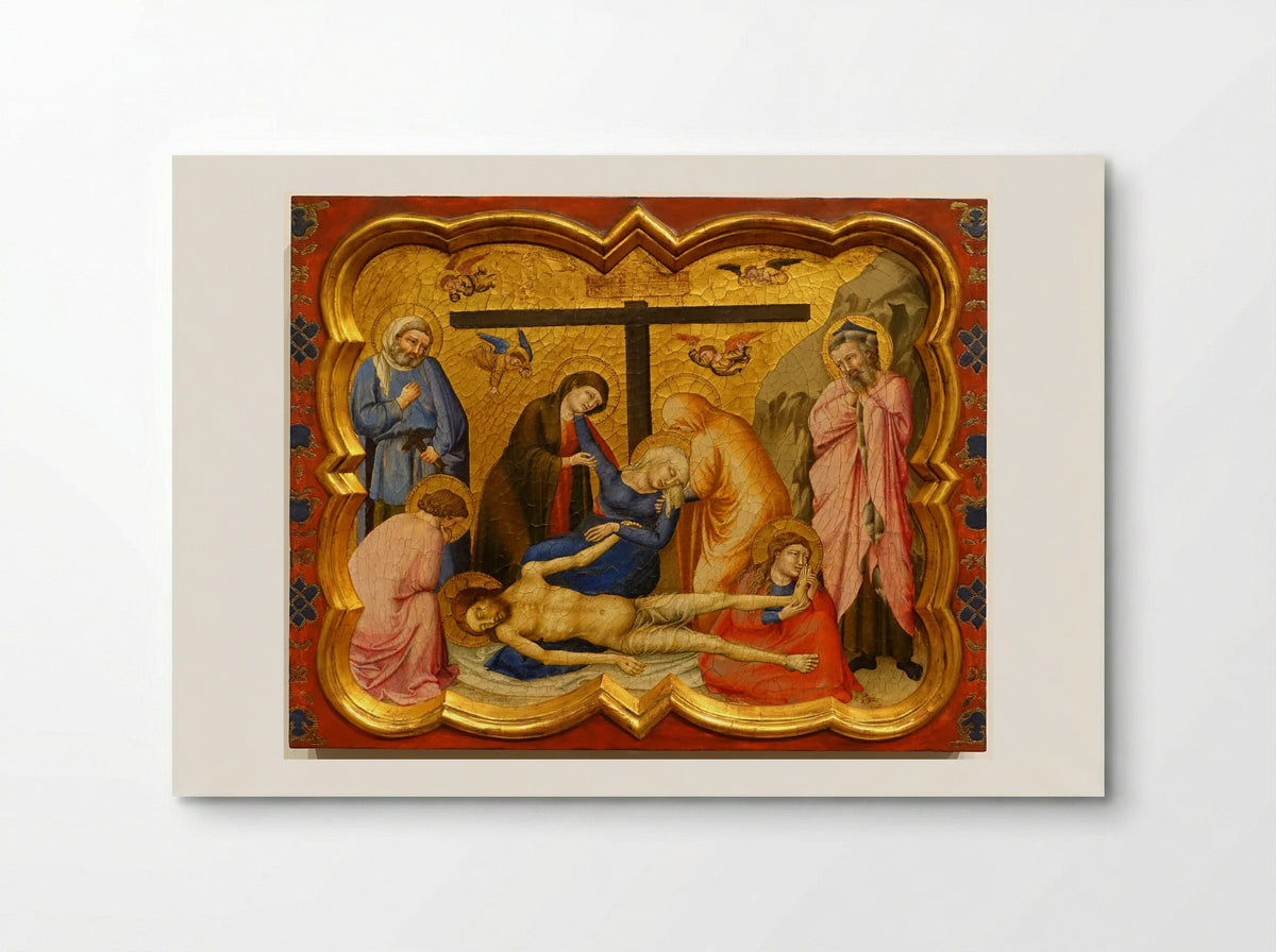 The Lamentation over the Dead Christ - Master of the Fogg Pietà - Poster