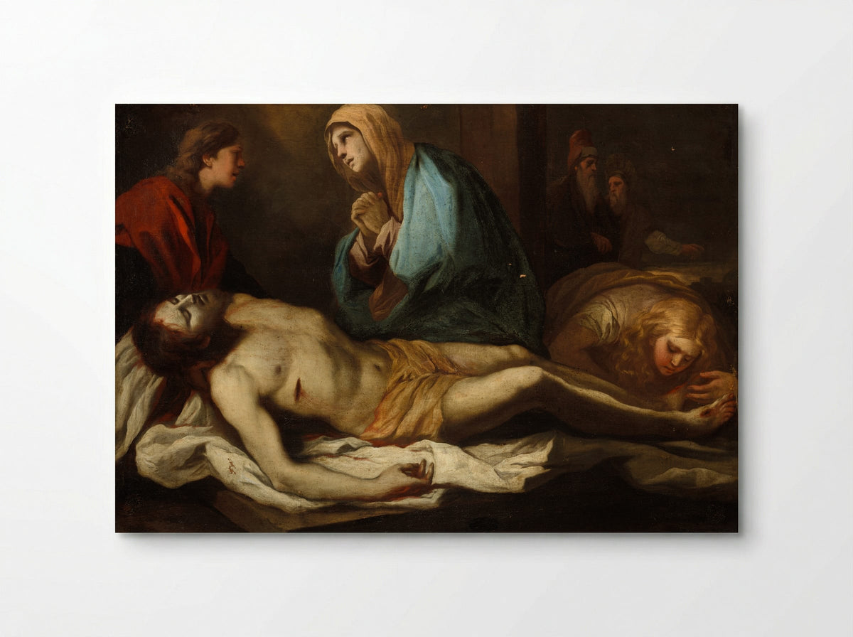 The Lamentation over the Dead Christ - Luca Giordano - Poster
