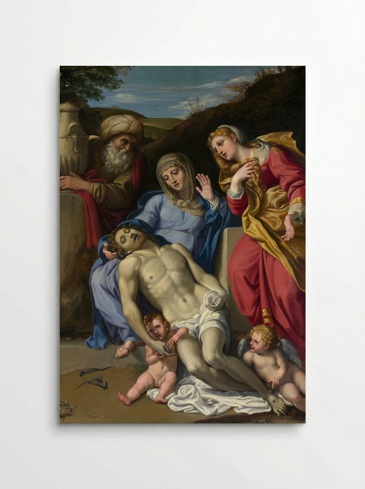 The Lamentation - Domenichino - Poster
