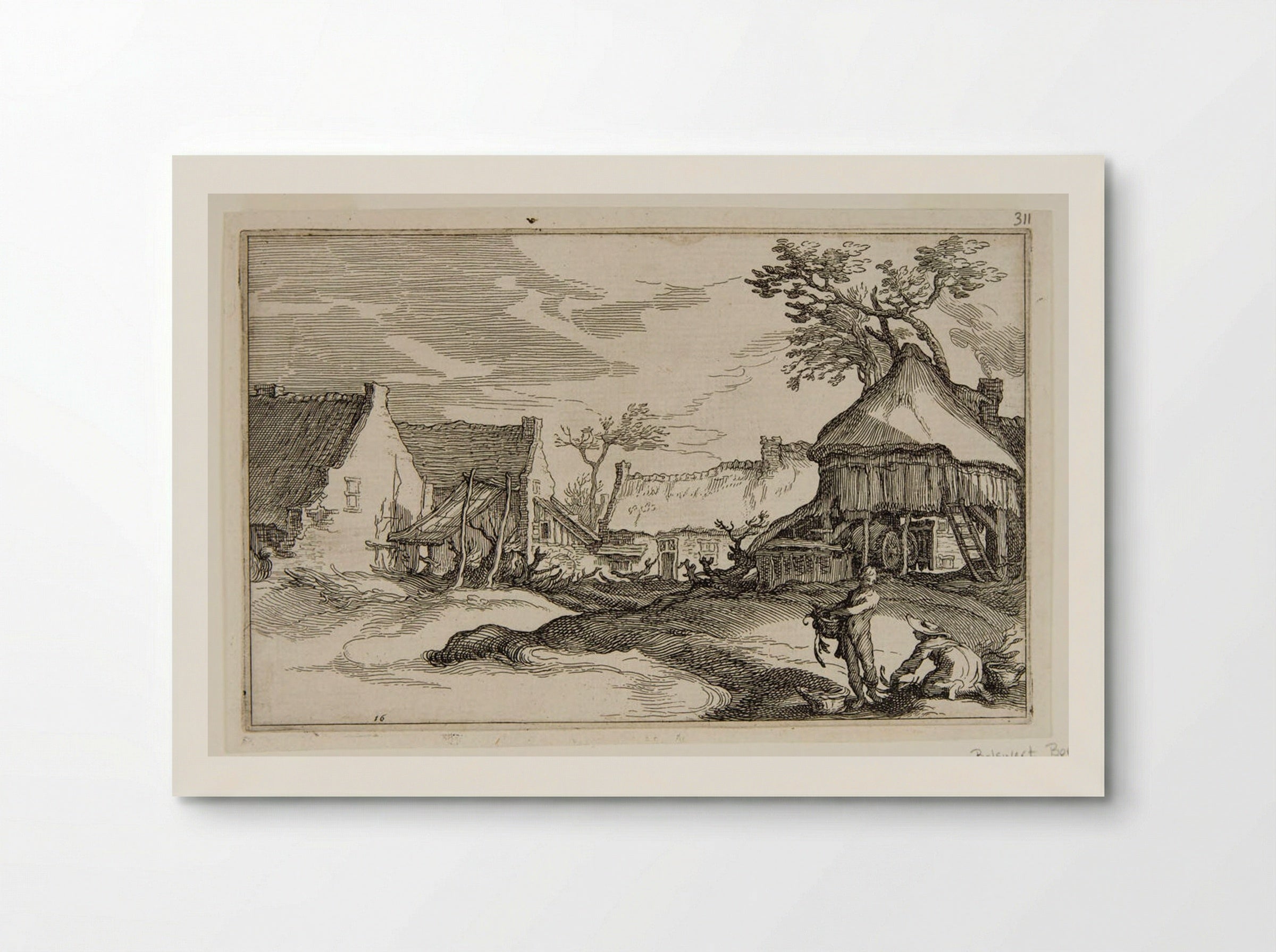 The Large Farm - Boetius Adamsz. Bolswert - Poster