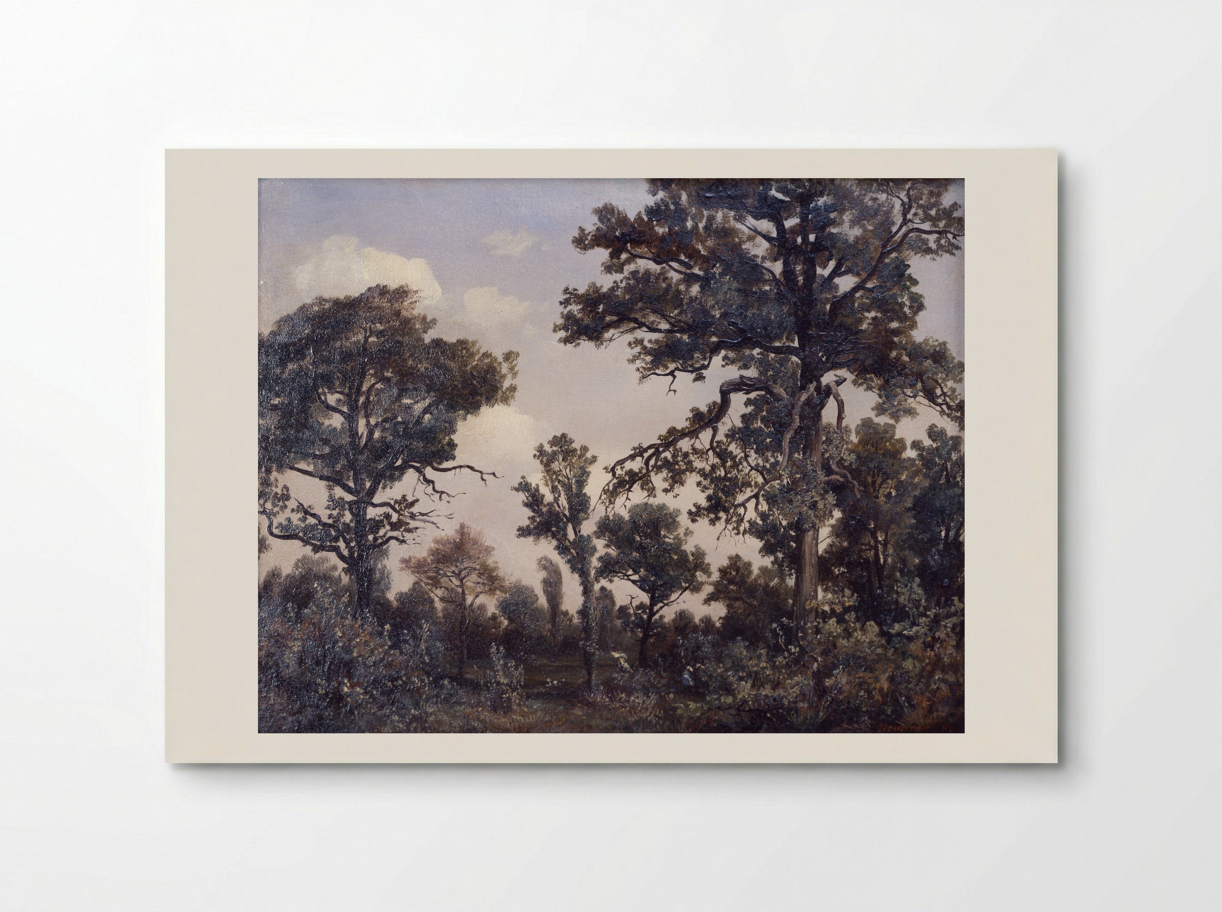 The Large Oak Tree, Forest of Fontainebleau - Théodore Rousseau - Poster