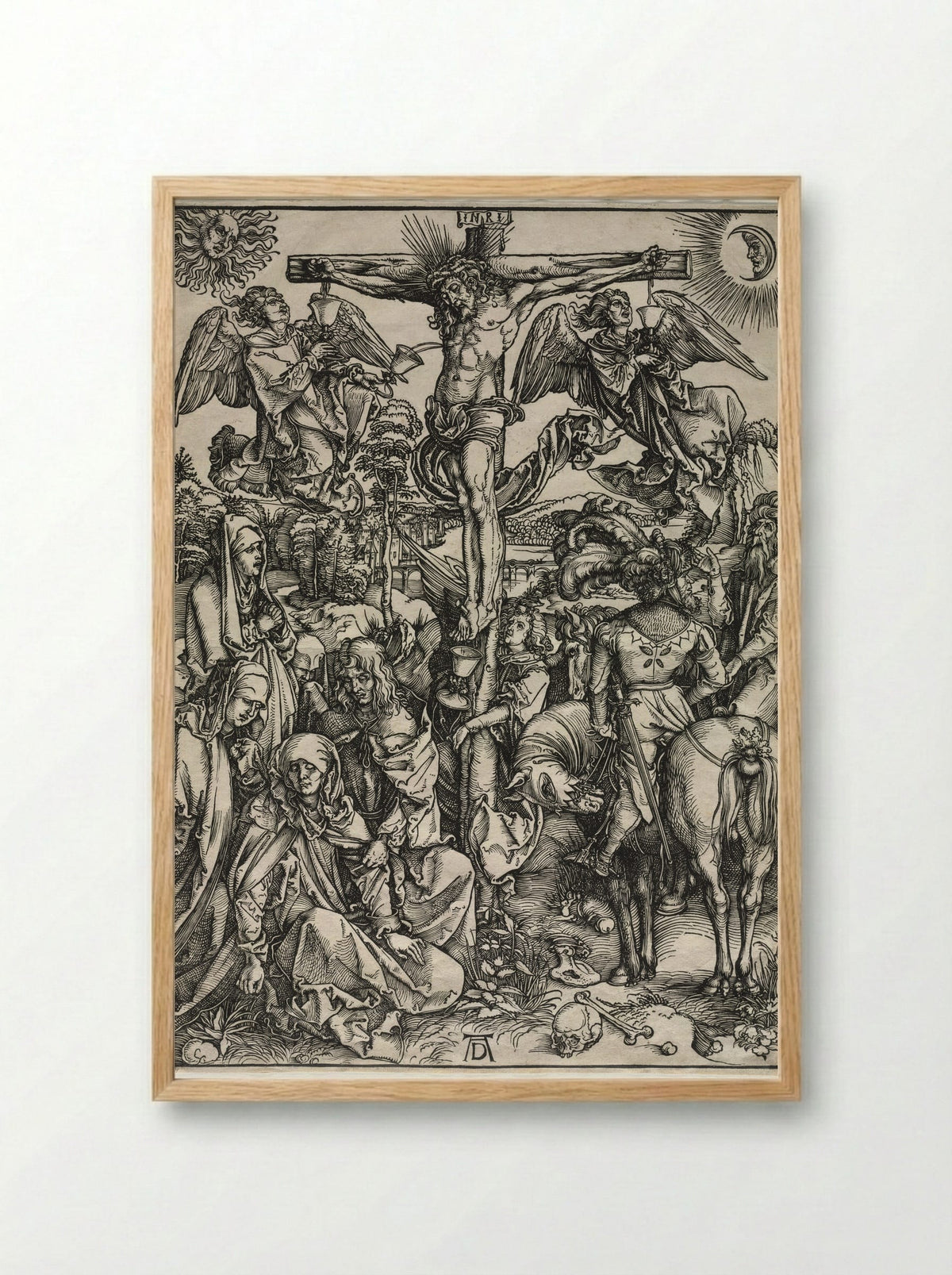 The Large Passion: The Crucifixion - Albrecht Dürer - Framed Print Wood