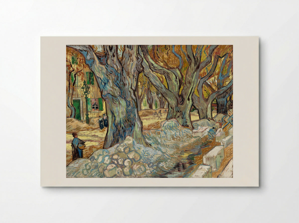 The Large Plane Trees (Road Menders at Saint-Rémy) - Vincent van Gogh - Poster