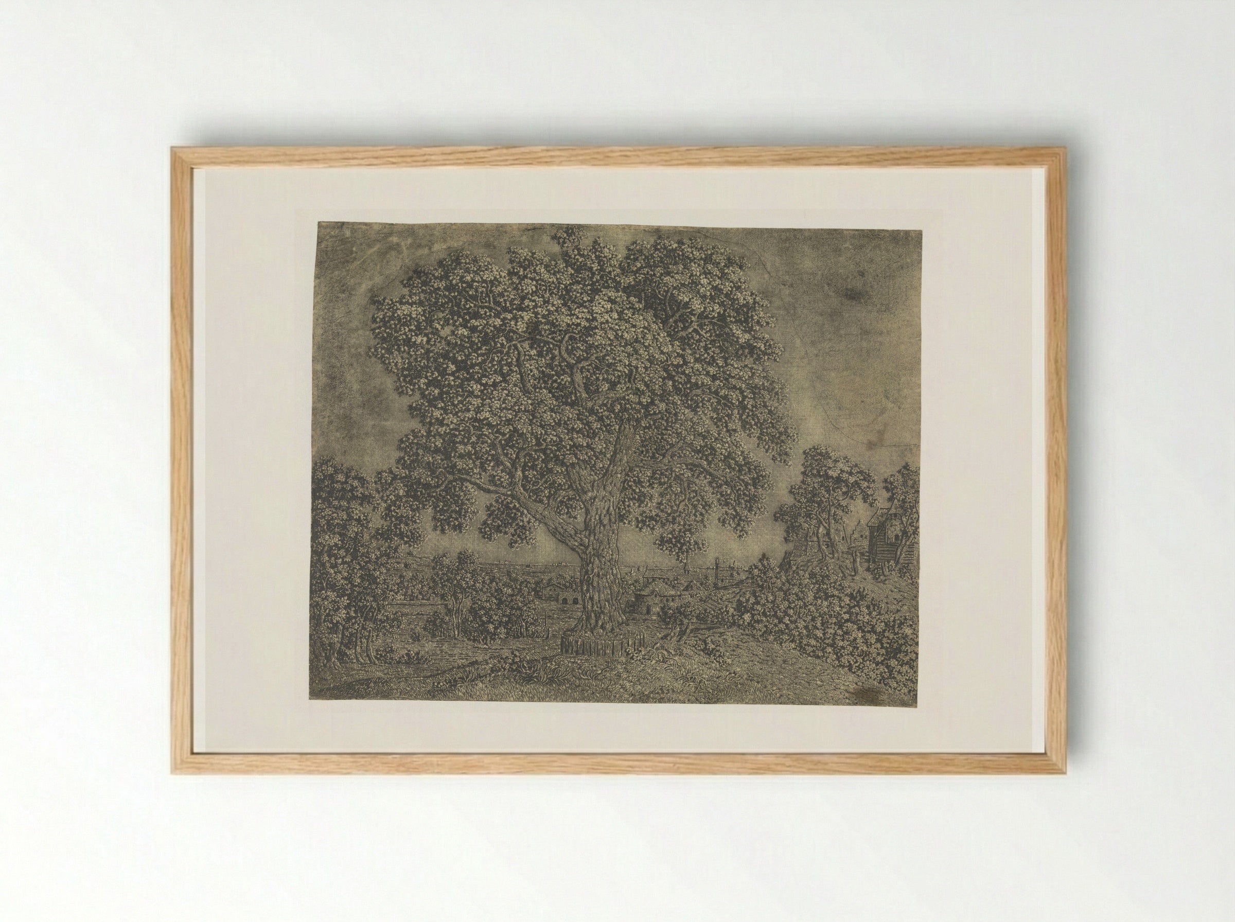 The Large Tree - Hercules Segers - Framed Print Wood