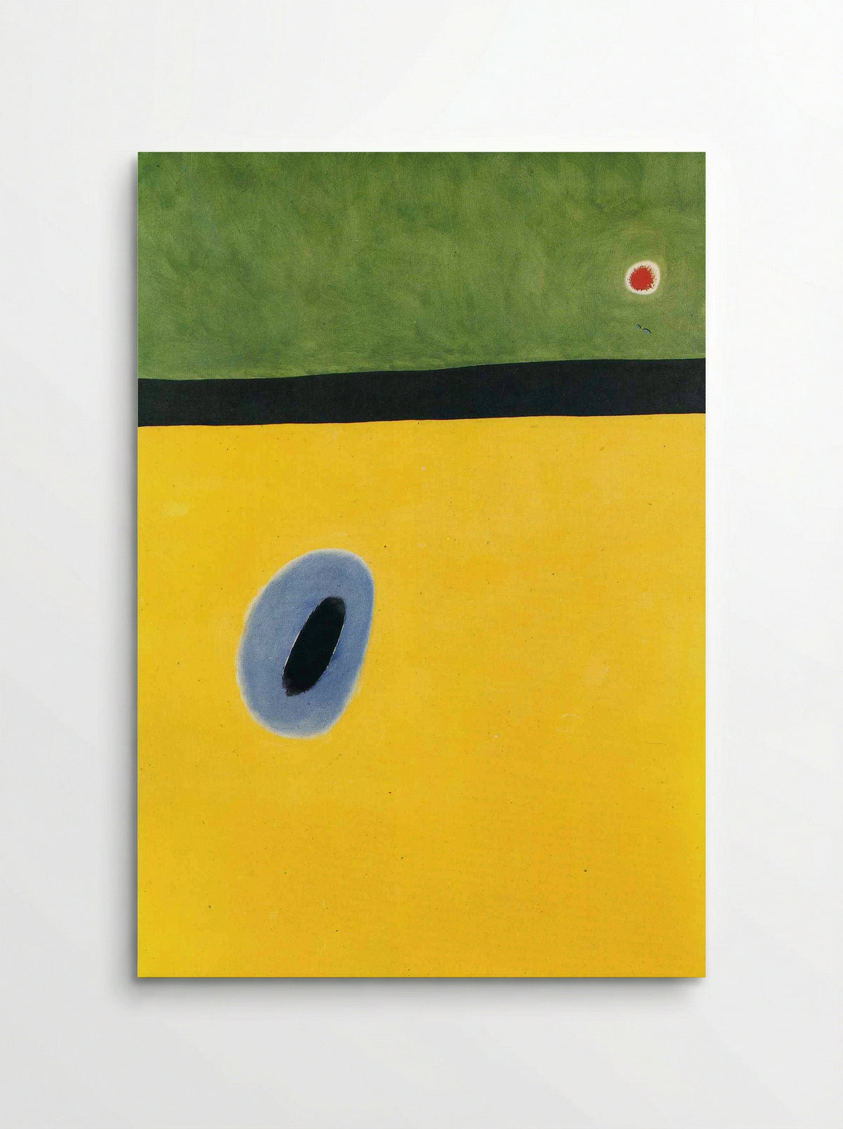The Lark's Wing, Encircled with Golden Blue, Rejoins the Heart of the Poppy Sleeping on a Diamond-Studded Meadow - Joan Miró - Poster