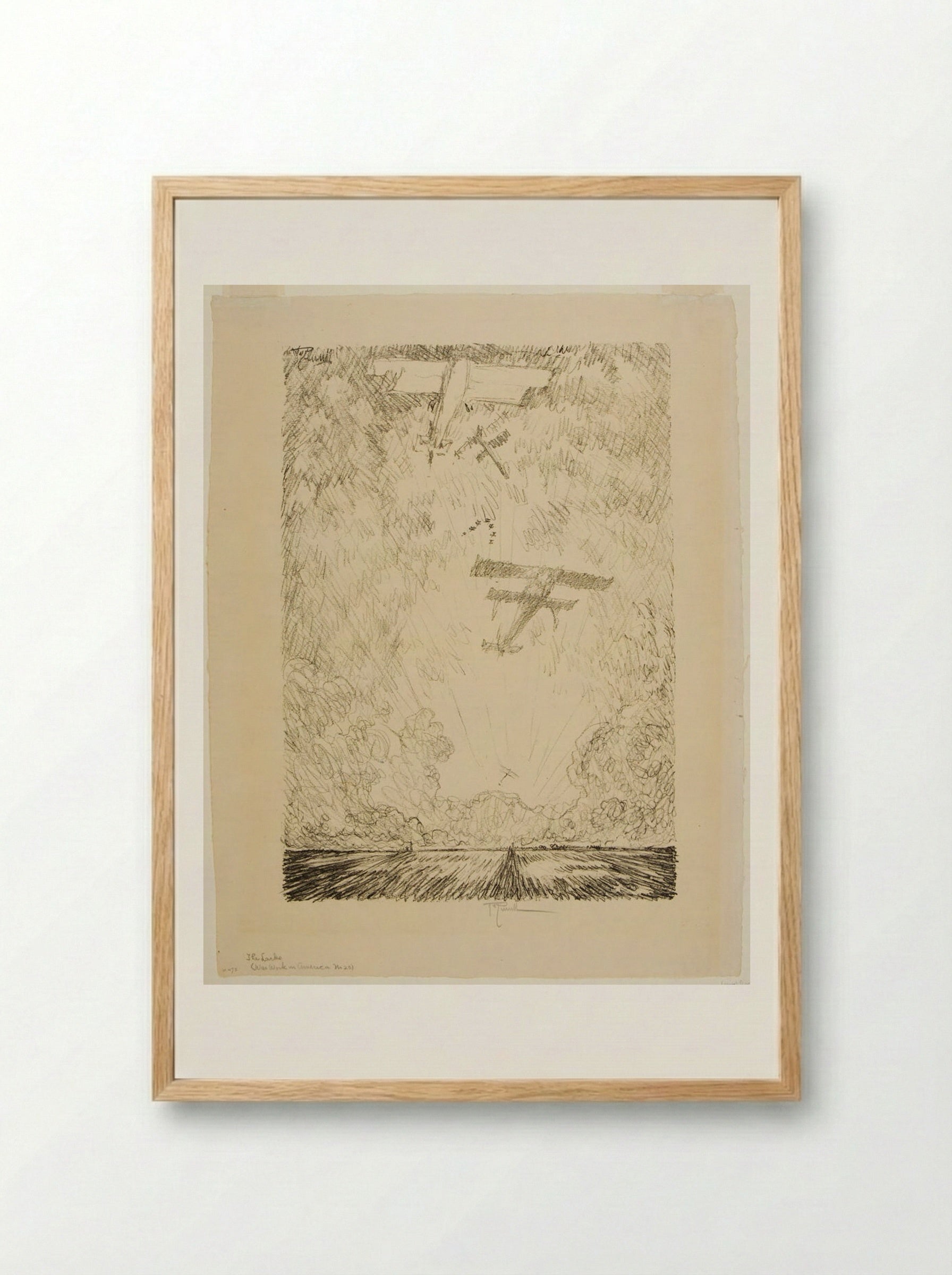 The Larks - Joseph Pennell - Framed Print Wood