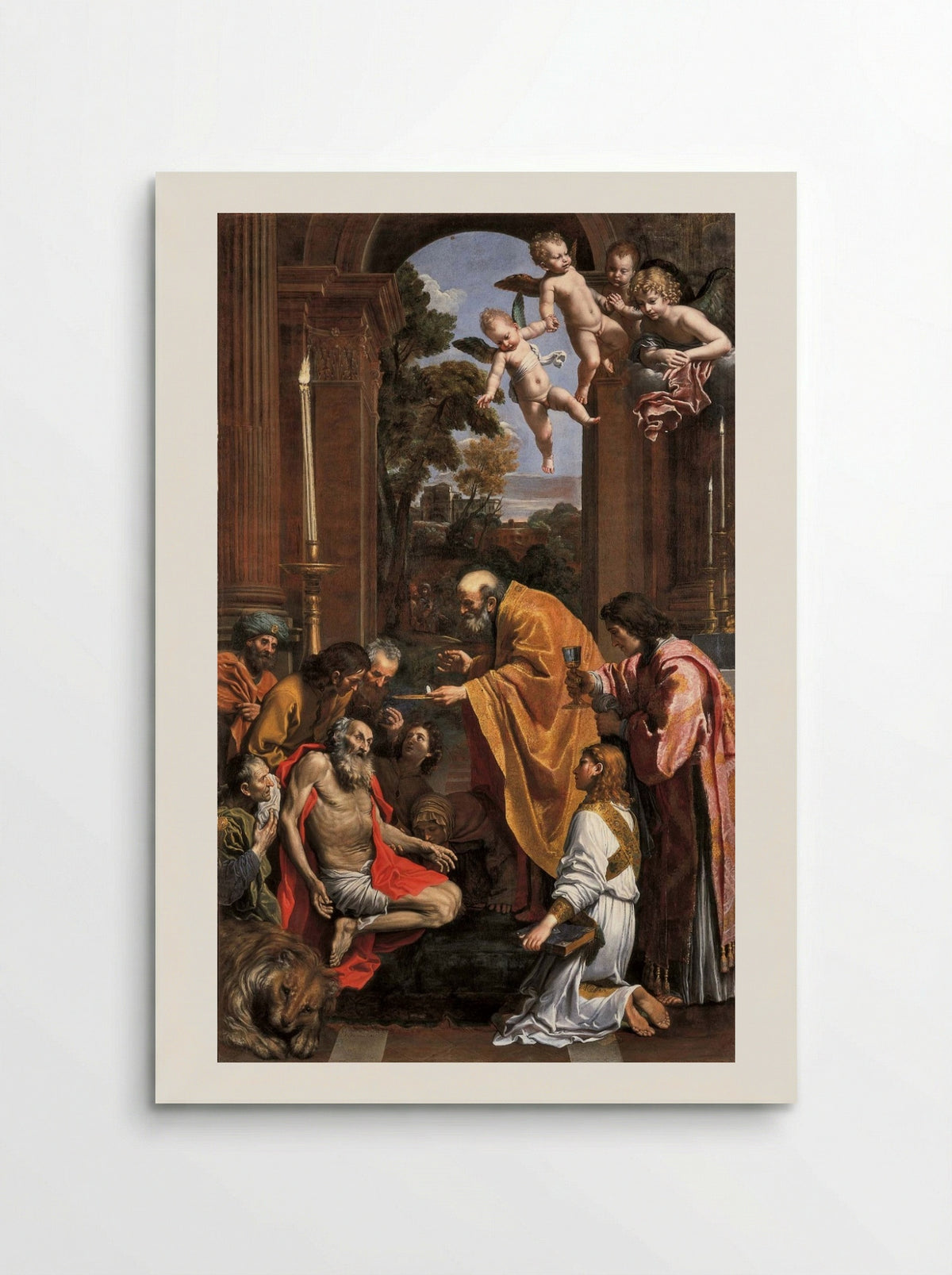 The Last Communion of Saint Jerome - Domenichino - Poster
